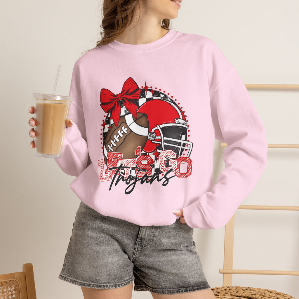 Trojans Football Mom Crewneck Sweatshirt