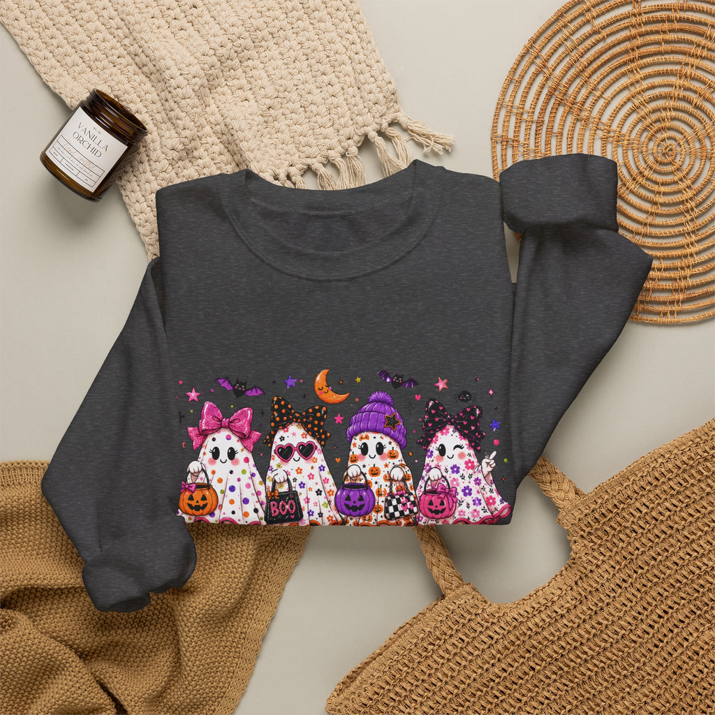 Halloween Gnomes Crewneck Sweatshirt — Cute Trick-or-Treat Gnome Halloween Sweater
