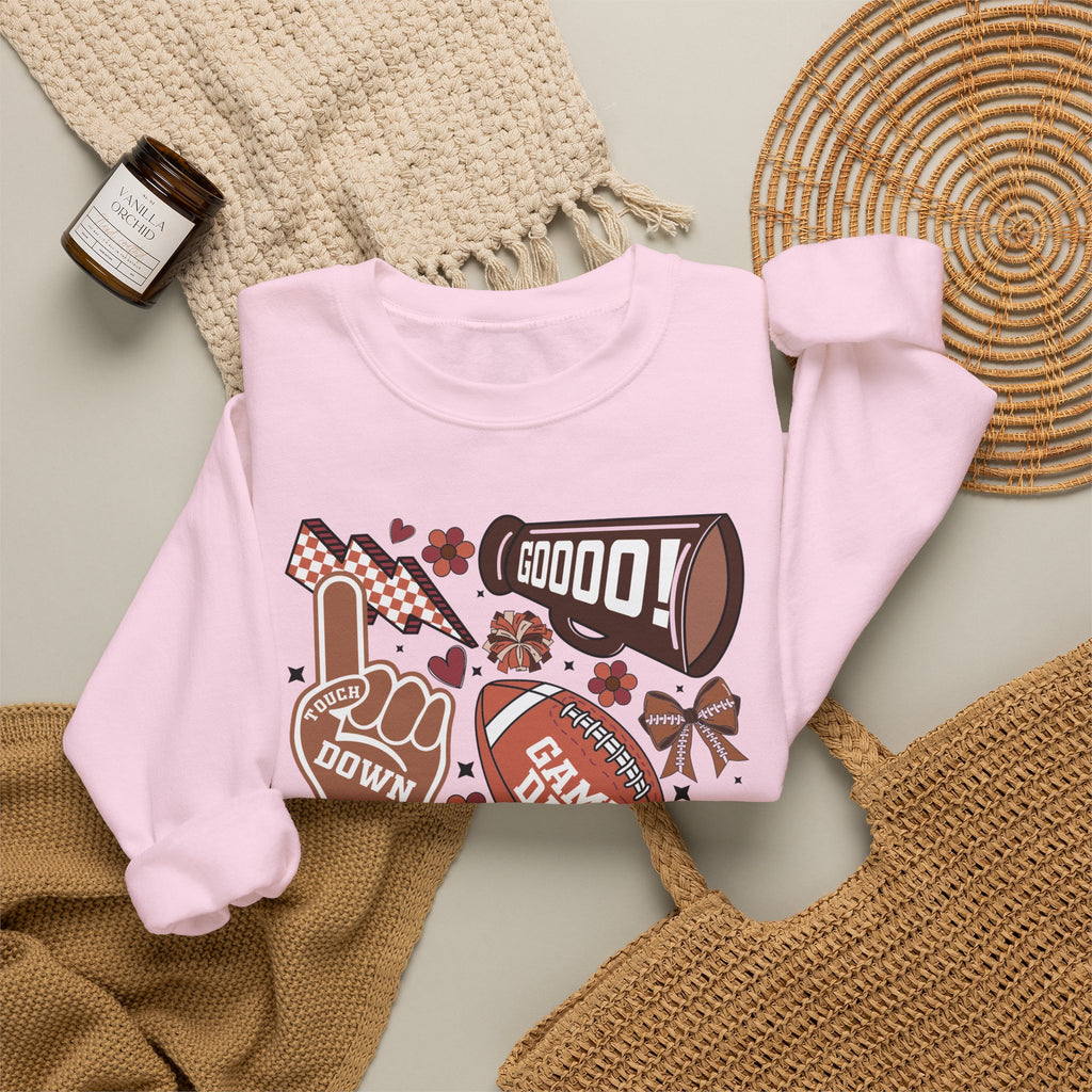 Football Season Crewneck Sweatshirt – 'Tis the Season Game Day Design