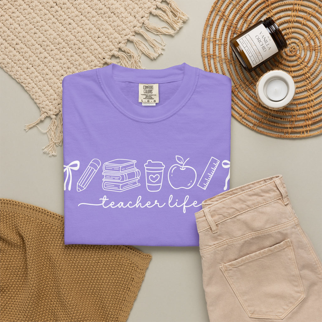 Teacher T-Shirt — Minimal Vintage Cream Tee