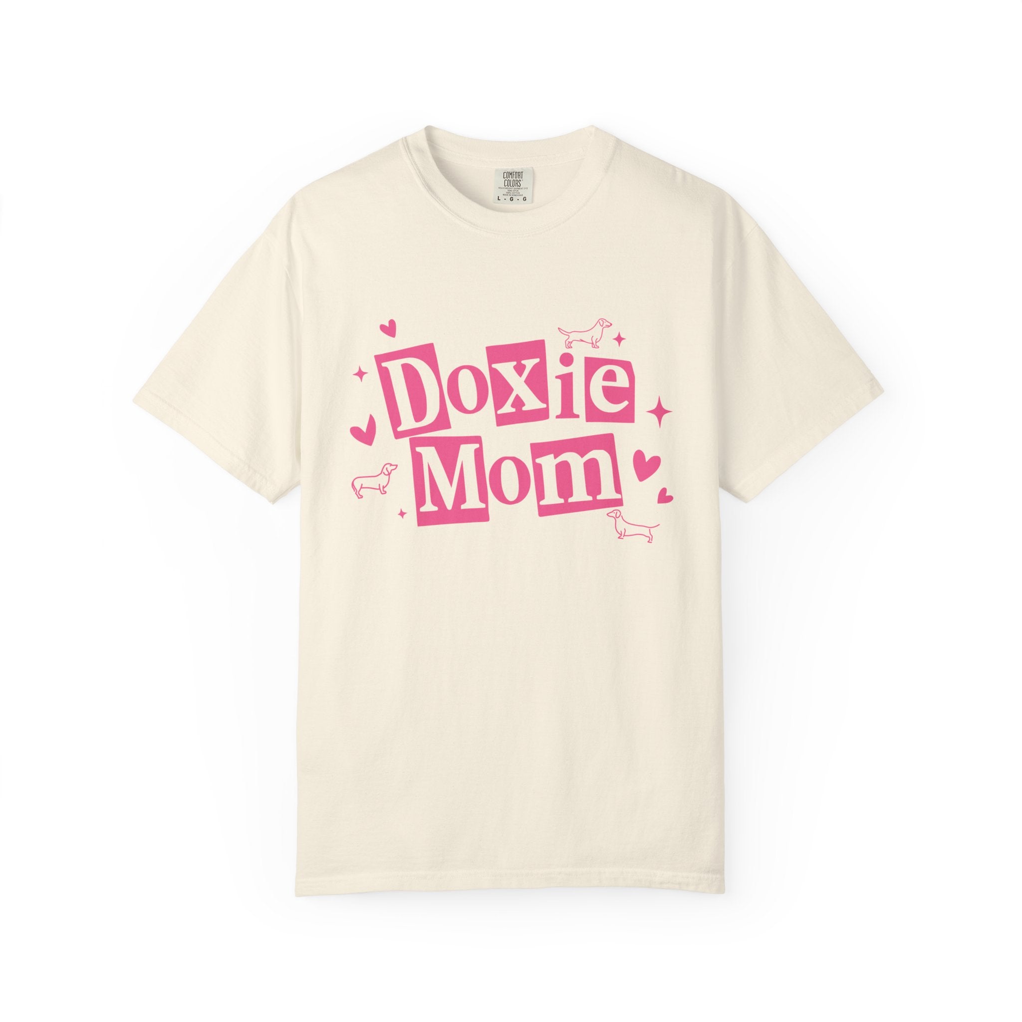 Doxie Mom T-Shirt — Cute Pink Dachshund Dog Mom Tee