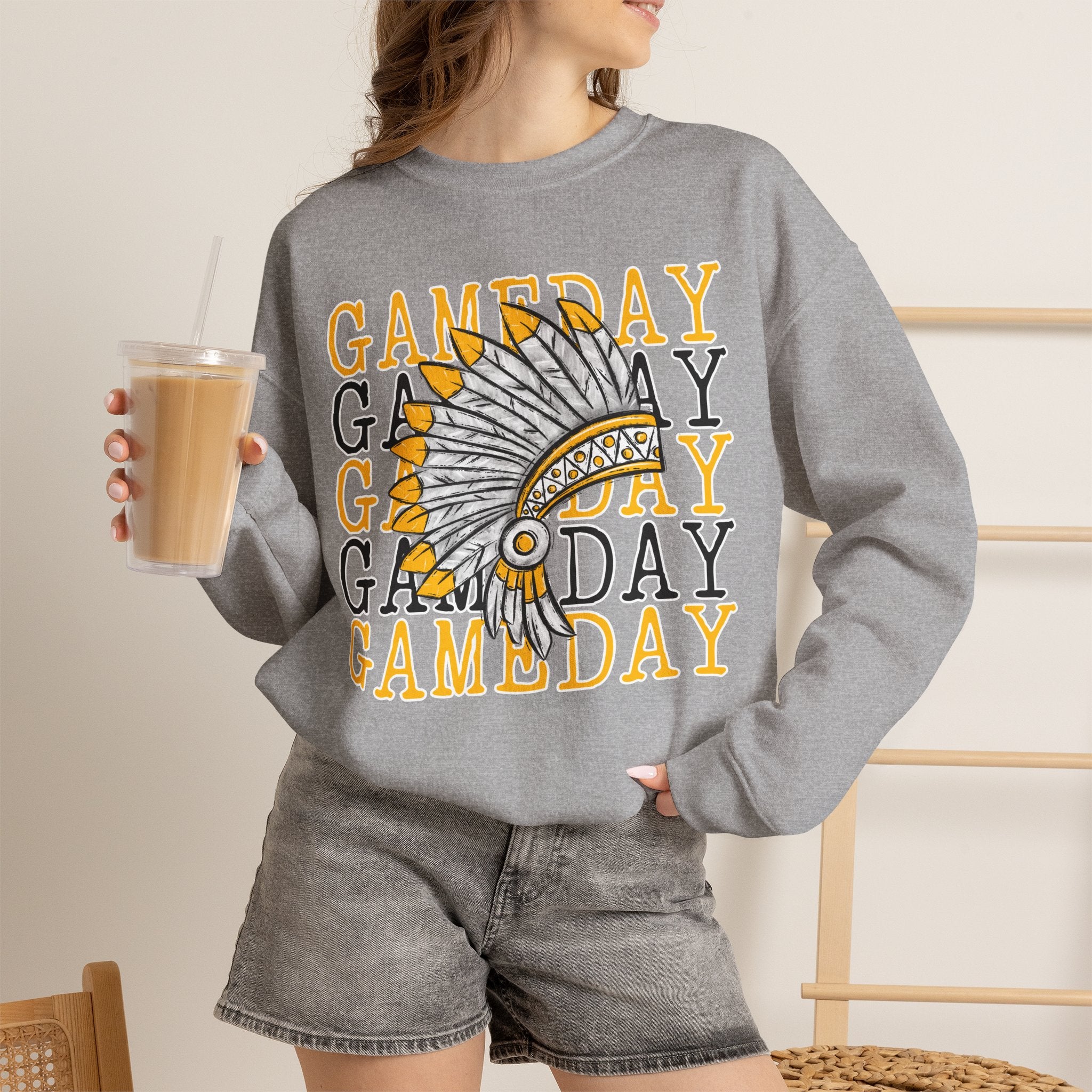 Gameday Crewneck Indians Sweatshirt