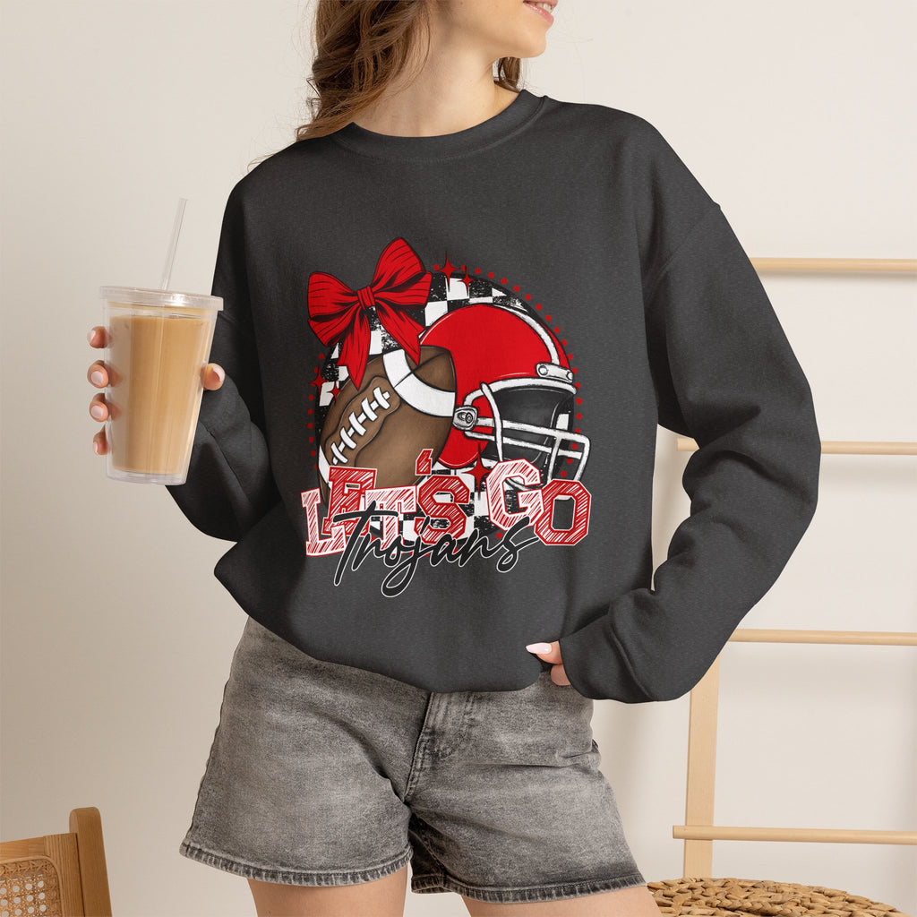 Trojans Football Mom Crewneck Sweatshirt