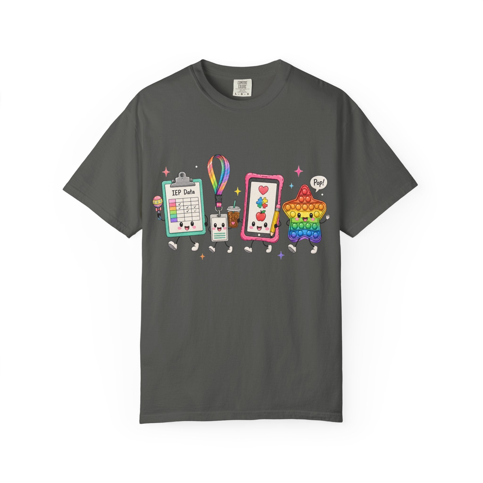 Teacher Tech Friends Graphic T-Shirt — IEP data