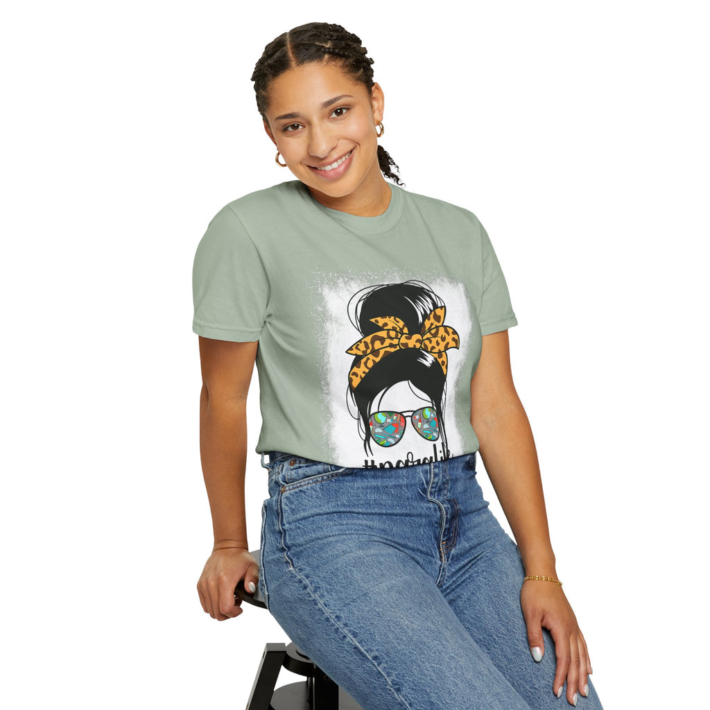 Para Life Graphic Tee — #paralife Sunglasses Messy Bun Shirt for Moms