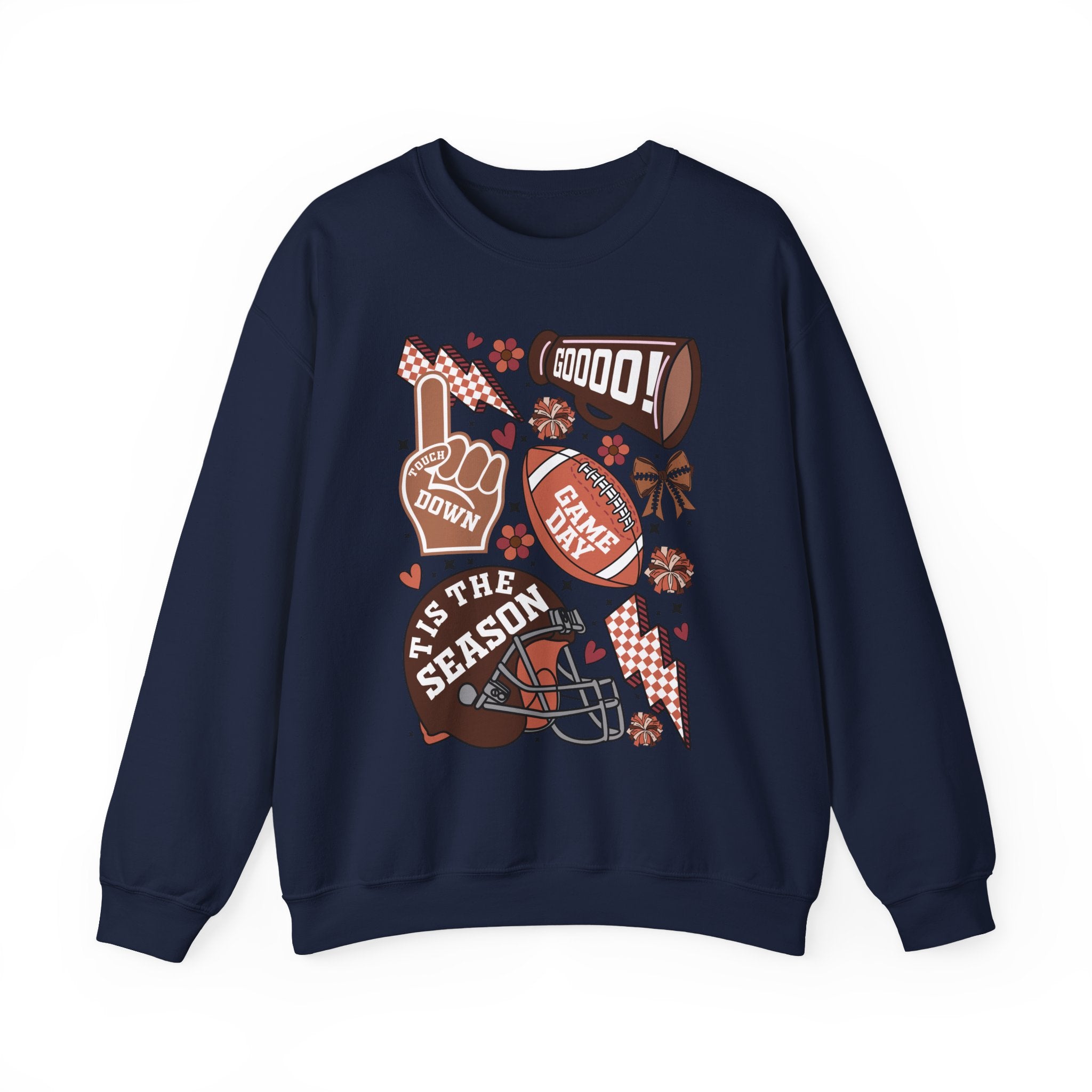 Football Season Crewneck Sweatshirt – 'Tis the Season Game Day Design
