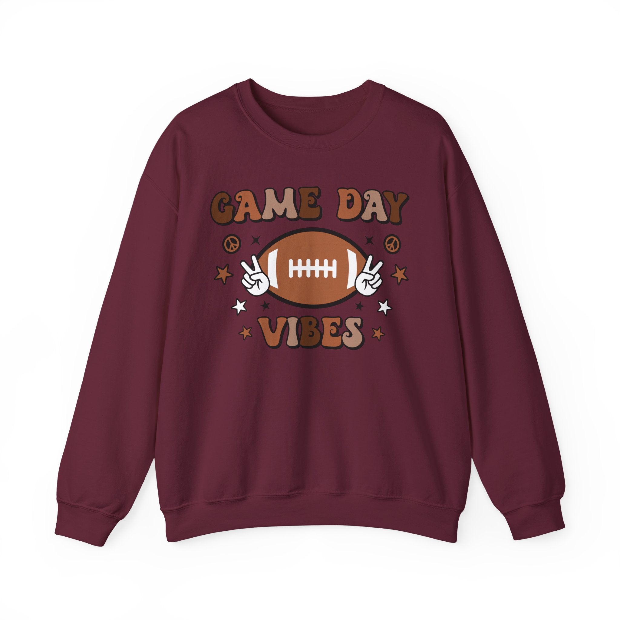 Game Day Vibes Sweatshirt — Retro Football Crewneck