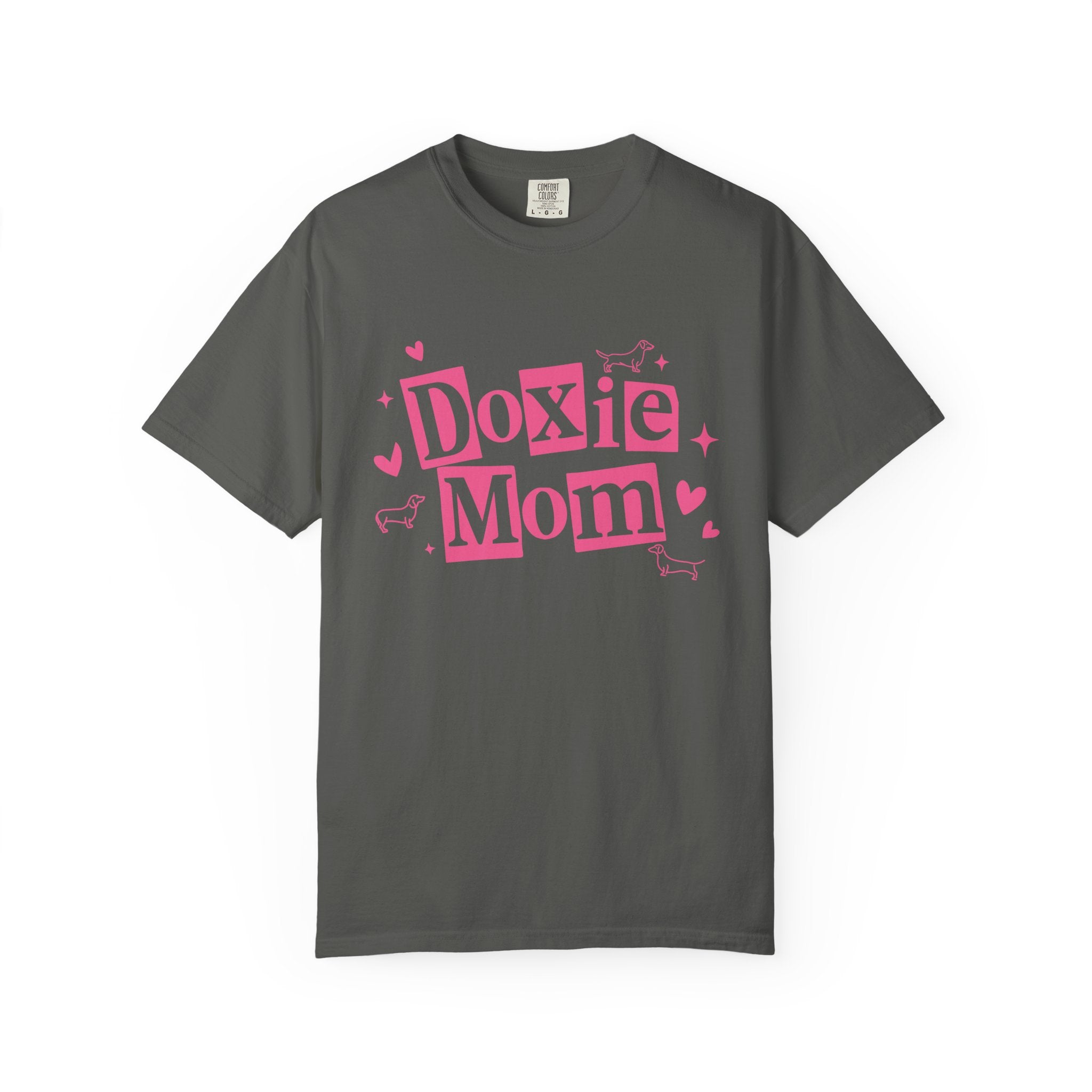 Doxie Mom T-Shirt — Cute Pink Dachshund Dog Mom Tee