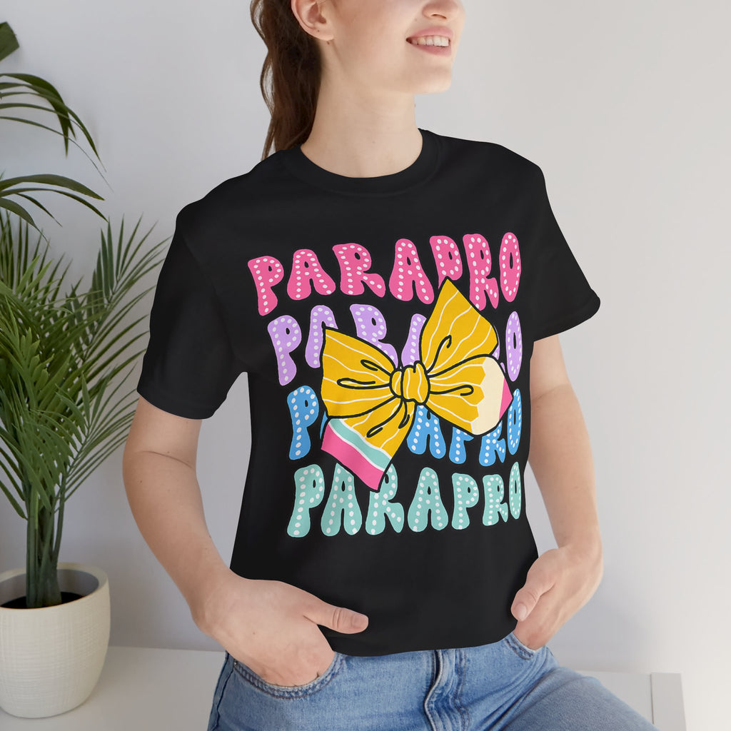 Parapro T-Shirt — Colorful Paraprofessional Bow Tee