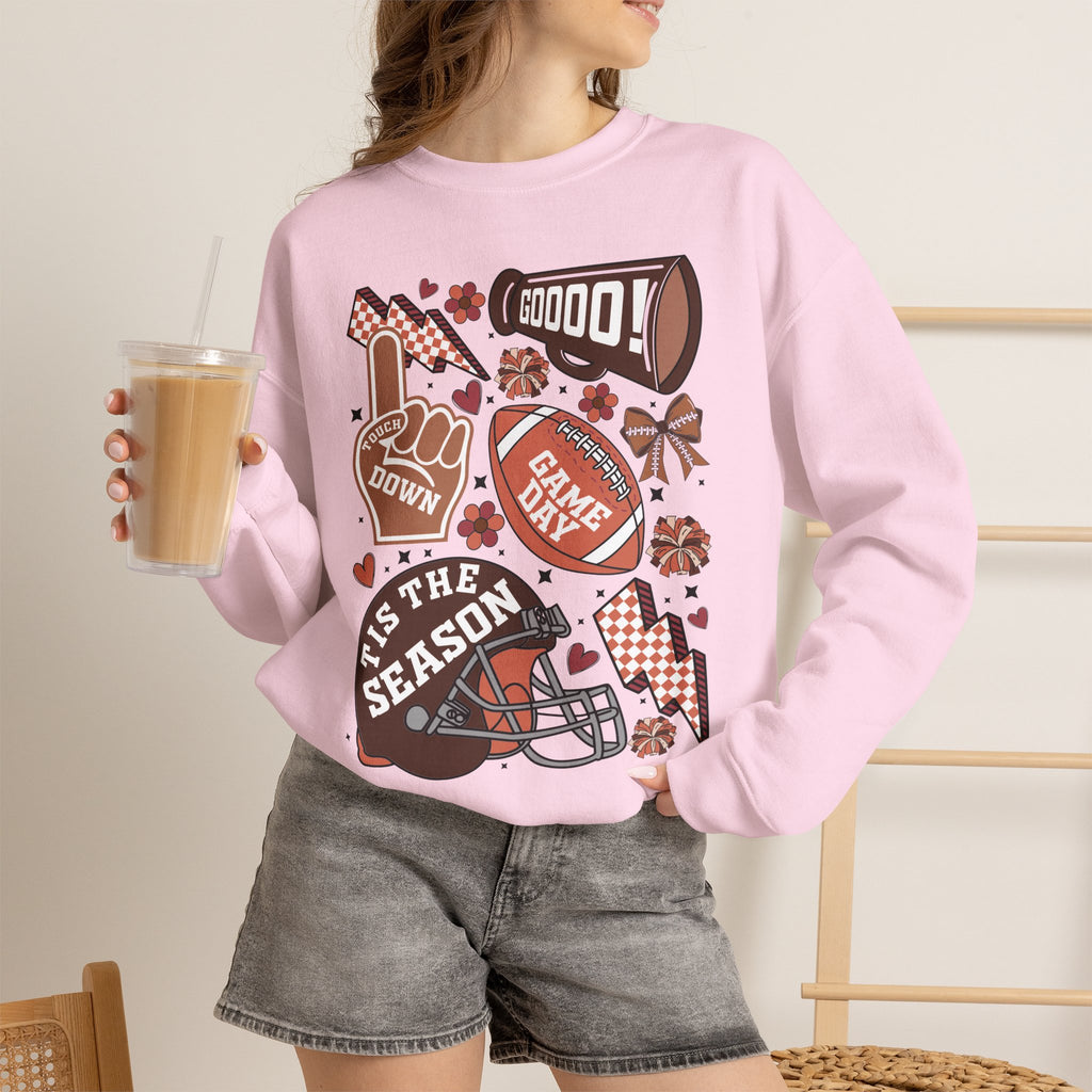 Football Season Crewneck Sweatshirt – 'Tis the Season Game Day Design
