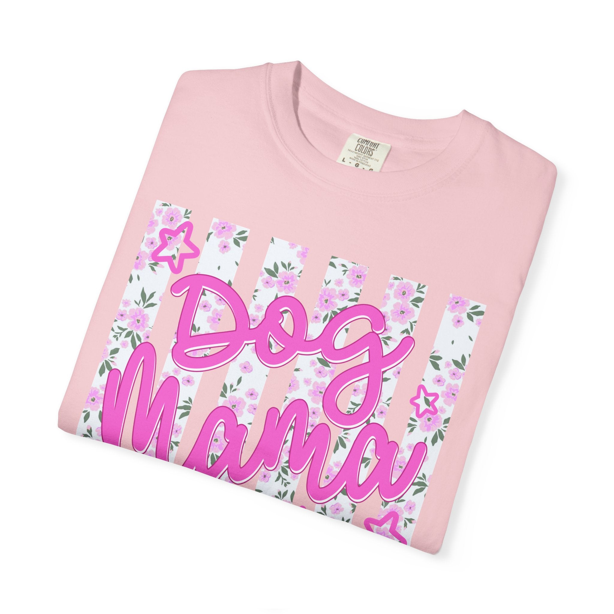 Dog Mama Floral Flag T-Shirt