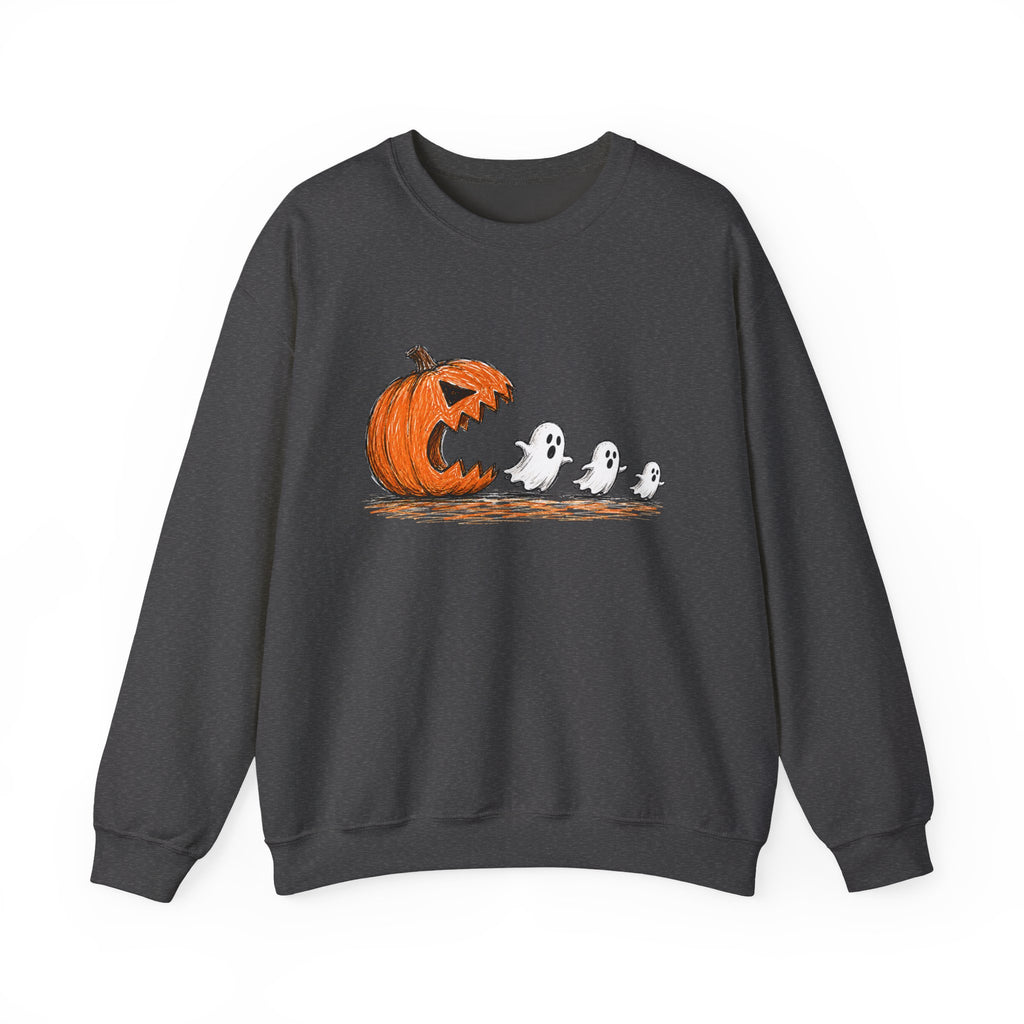 Halloween Pumpkin & Ghosts Crewneck Sweatshirt