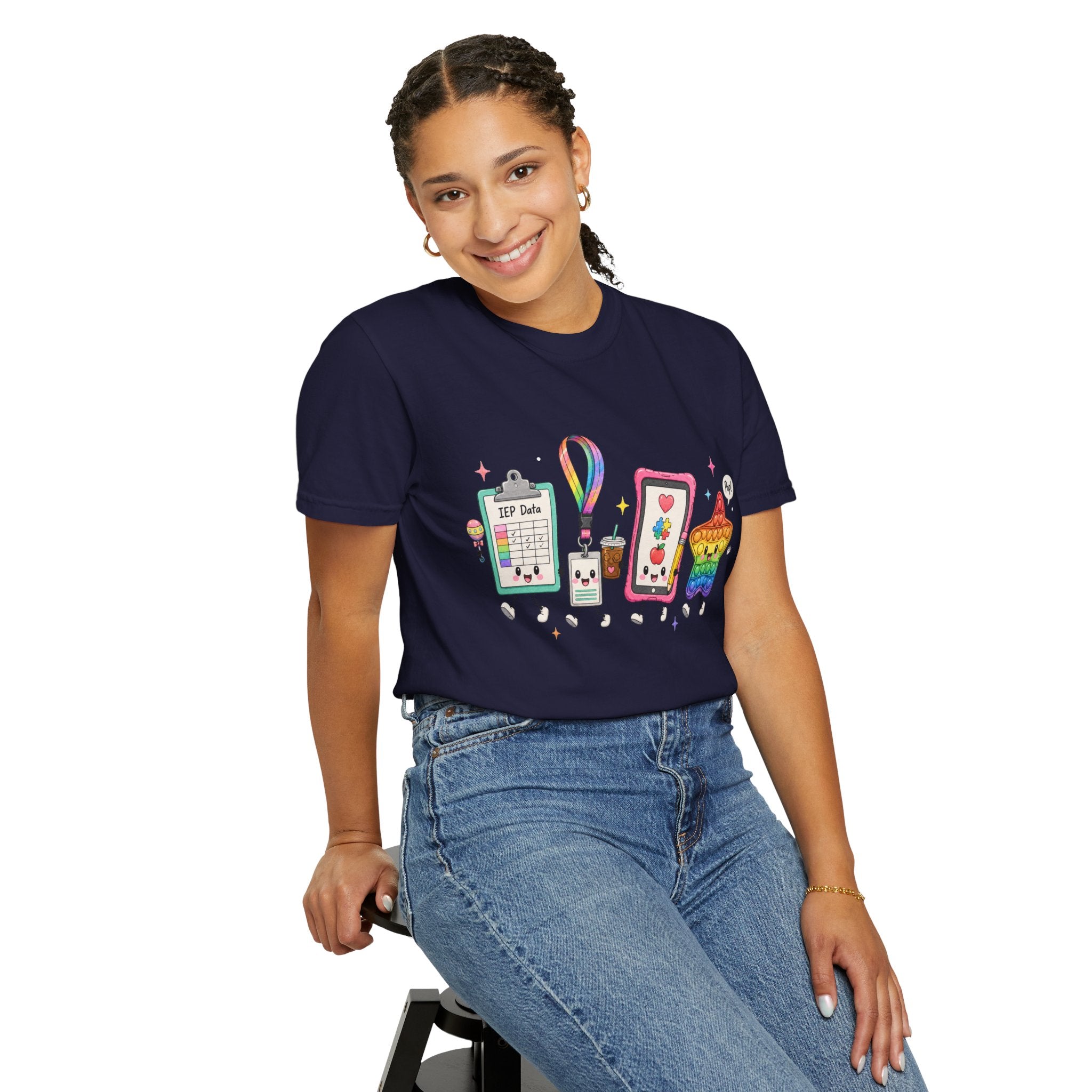 Teacher Tech Friends Graphic T-Shirt — IEP data