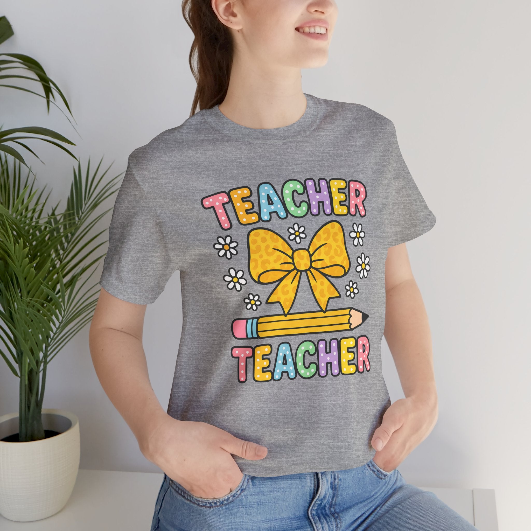 Teacher Bow Pencil T-Shirt