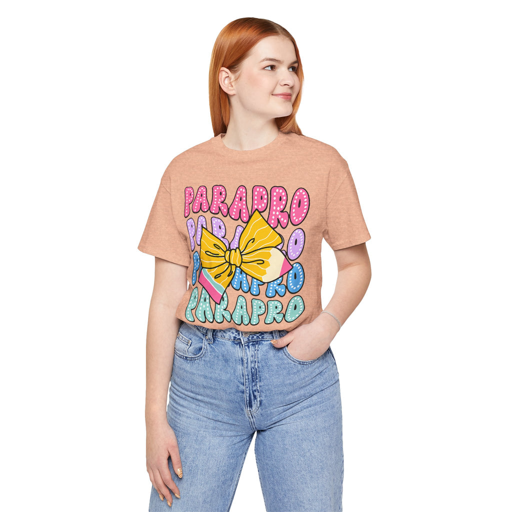 Parapro T-Shirt — Colorful Paraprofessional Bow Tee