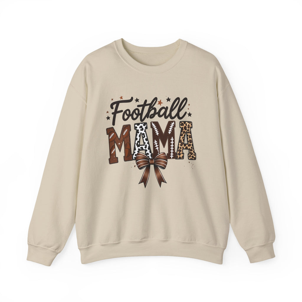 Football Mama Sweatshirt – Leopard Print Football Mom Crewneck
