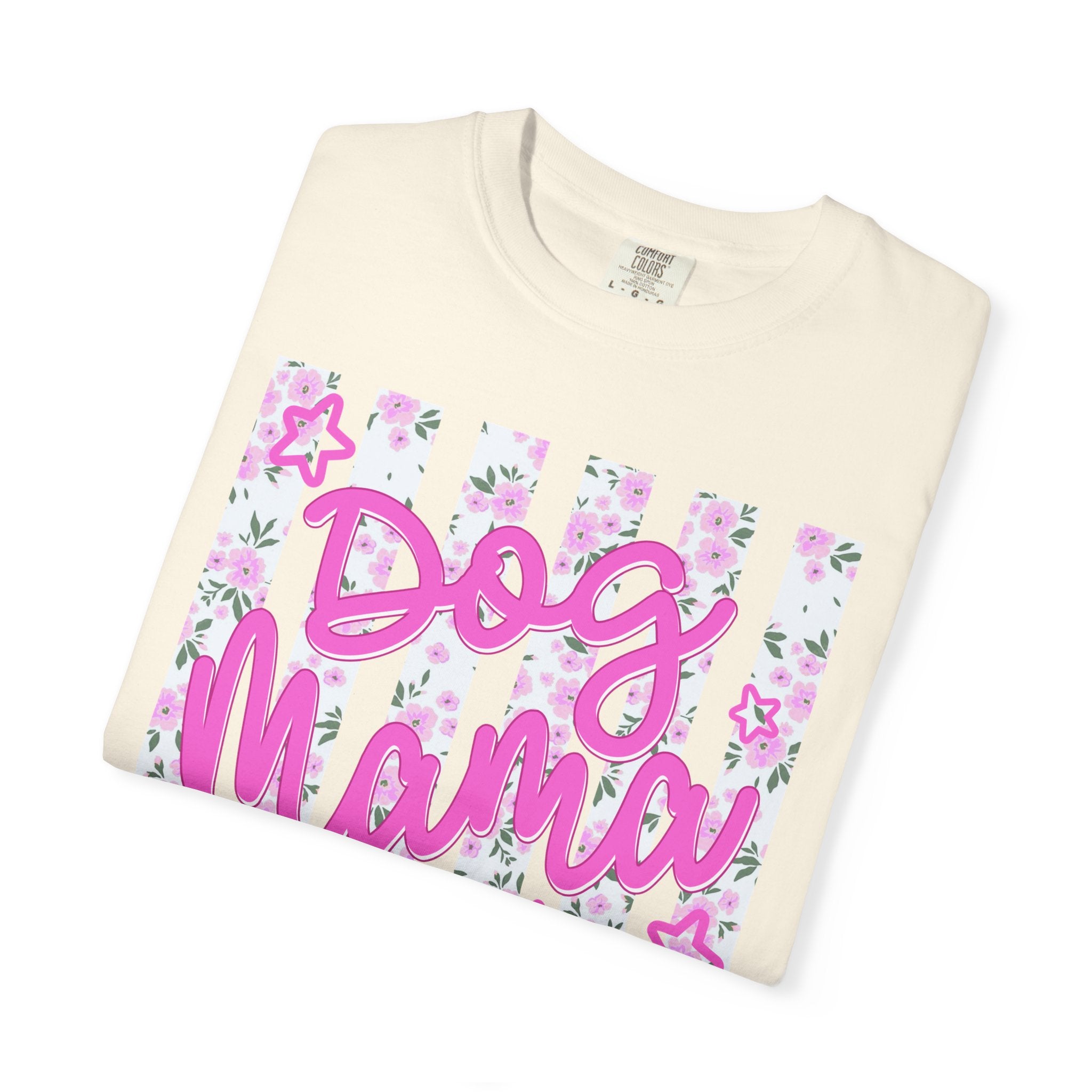 Dog Mama Floral Flag T-Shirt