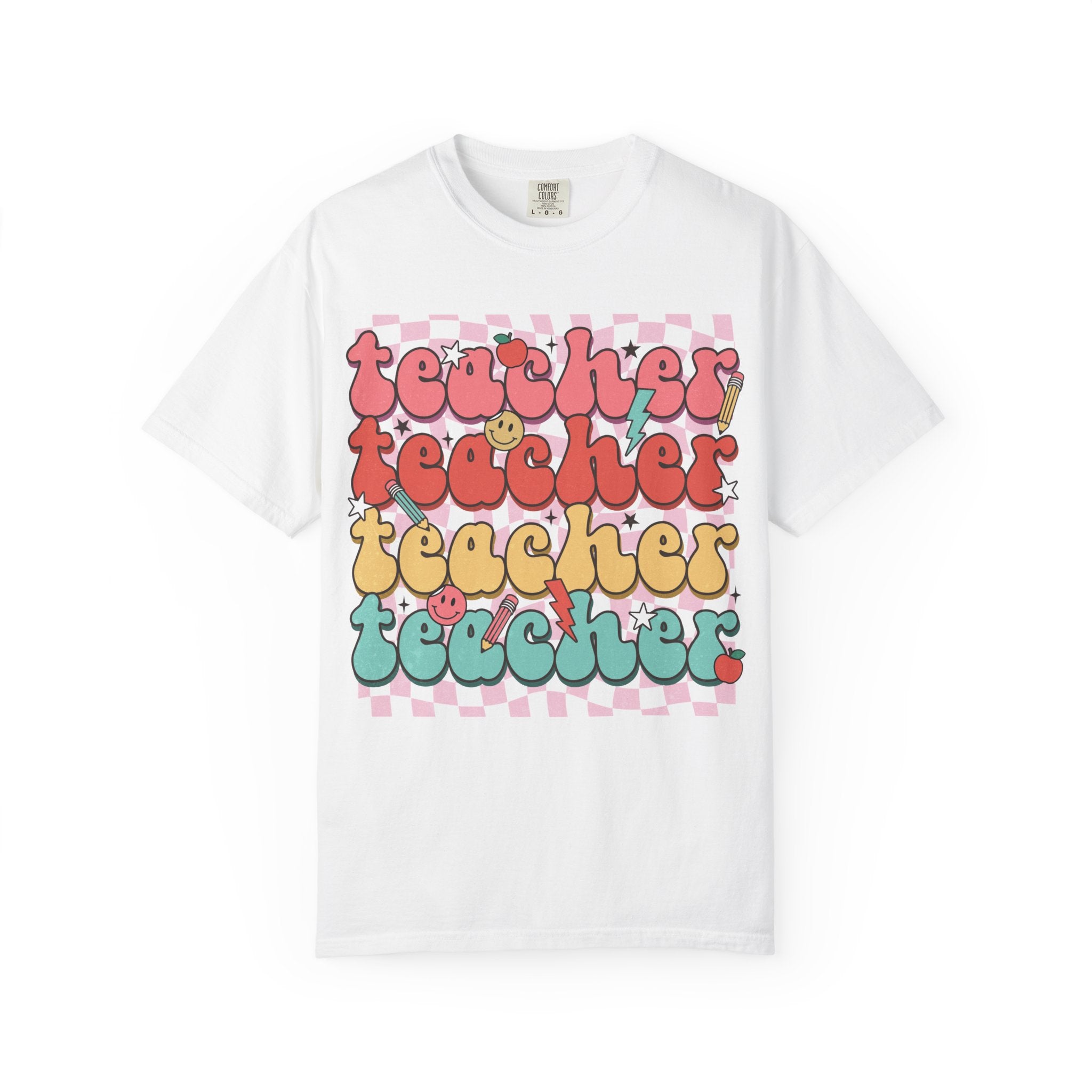 Retro Teacher Smile T-shirt