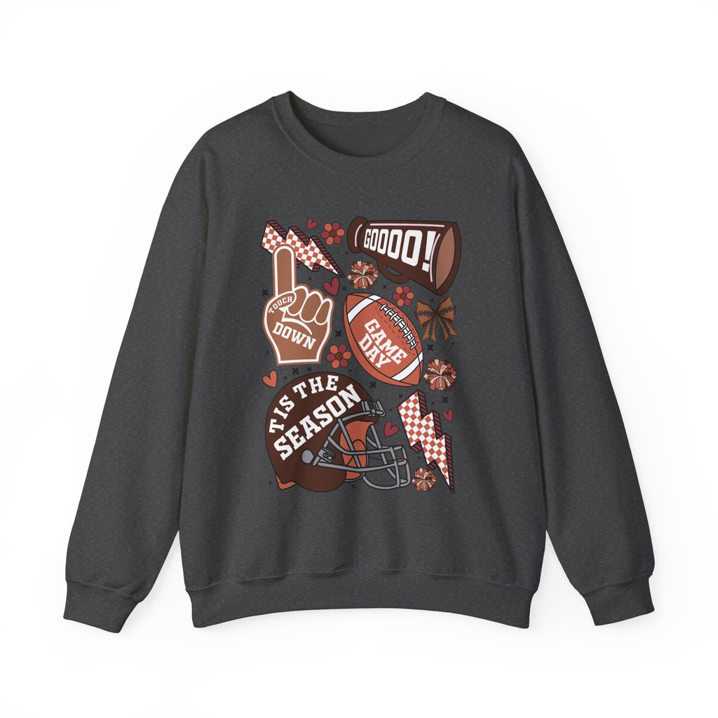 Football Season Crewneck Sweatshirt – 'Tis the Season Game Day Design
