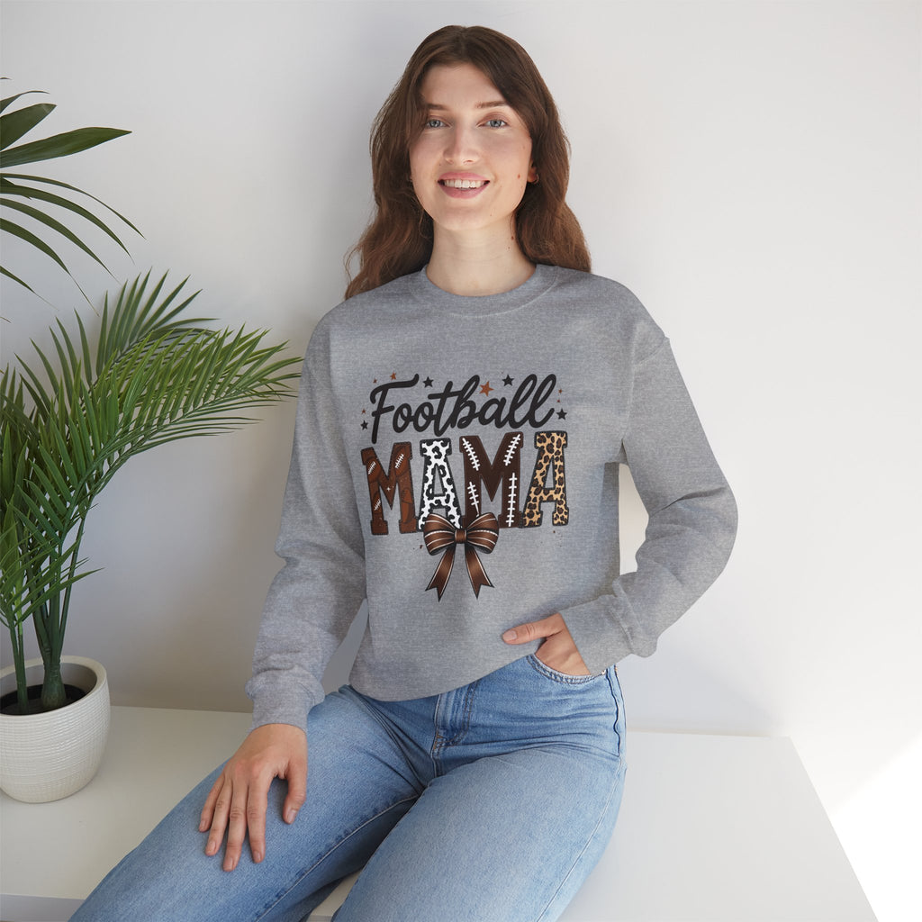 Unisex Heavy Blend™ Crewneck Football Mama Sweatshirt