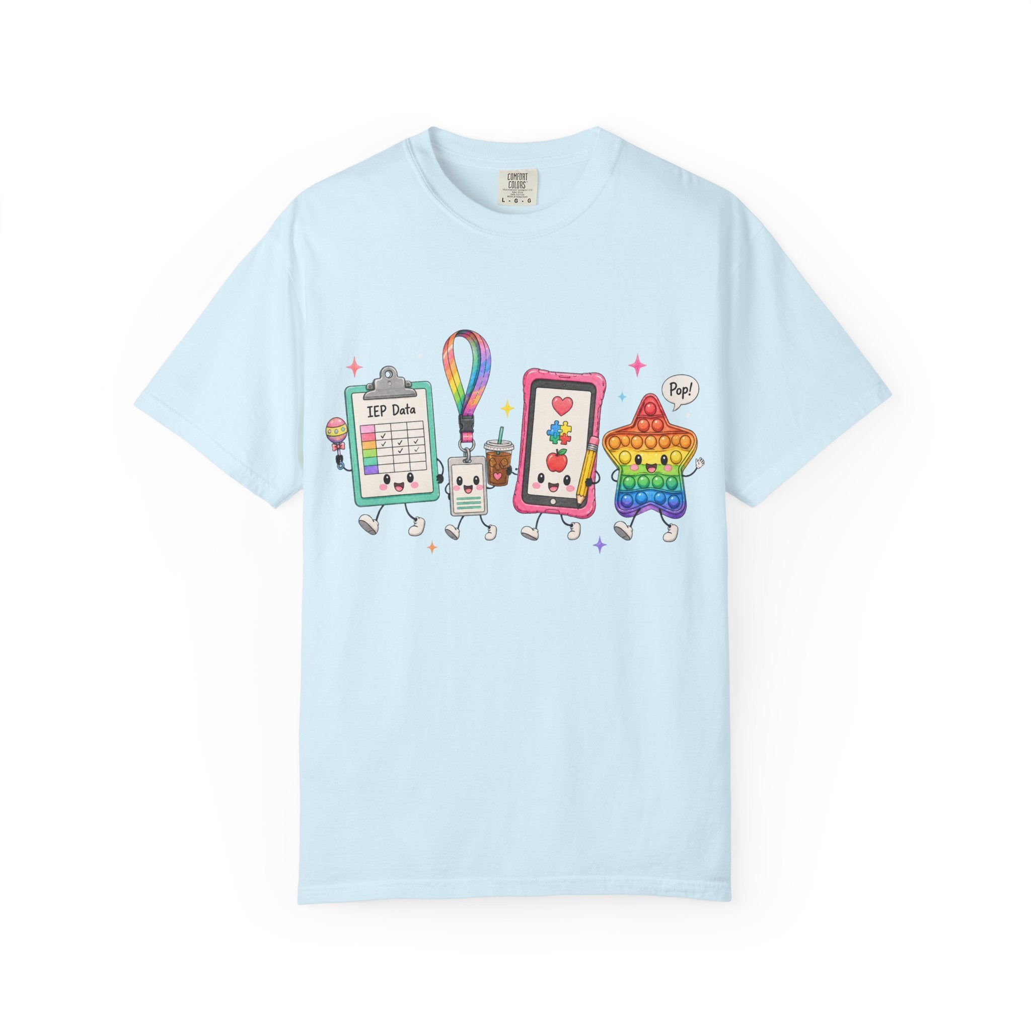 Teacher Tech Friends Graphic T-Shirt — IEP data