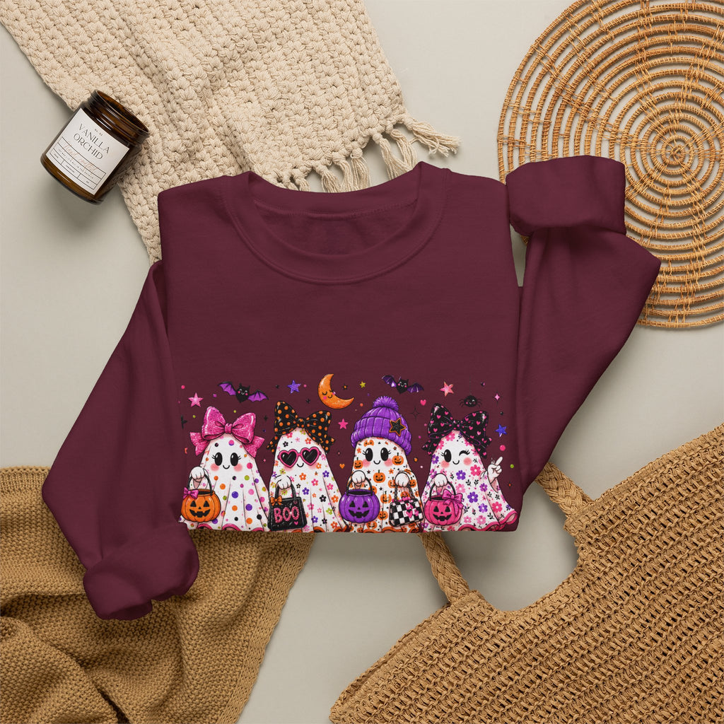 Halloween Gnomes Crewneck Sweatshirt — Cute Trick-or-Treat Gnome Halloween Sweater