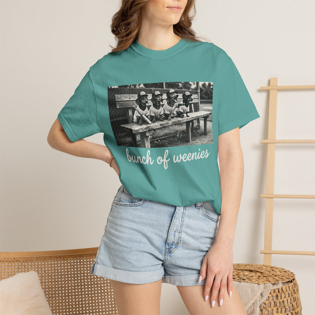 Vintage Bunch of Weenies White Text Photo T-Shirt