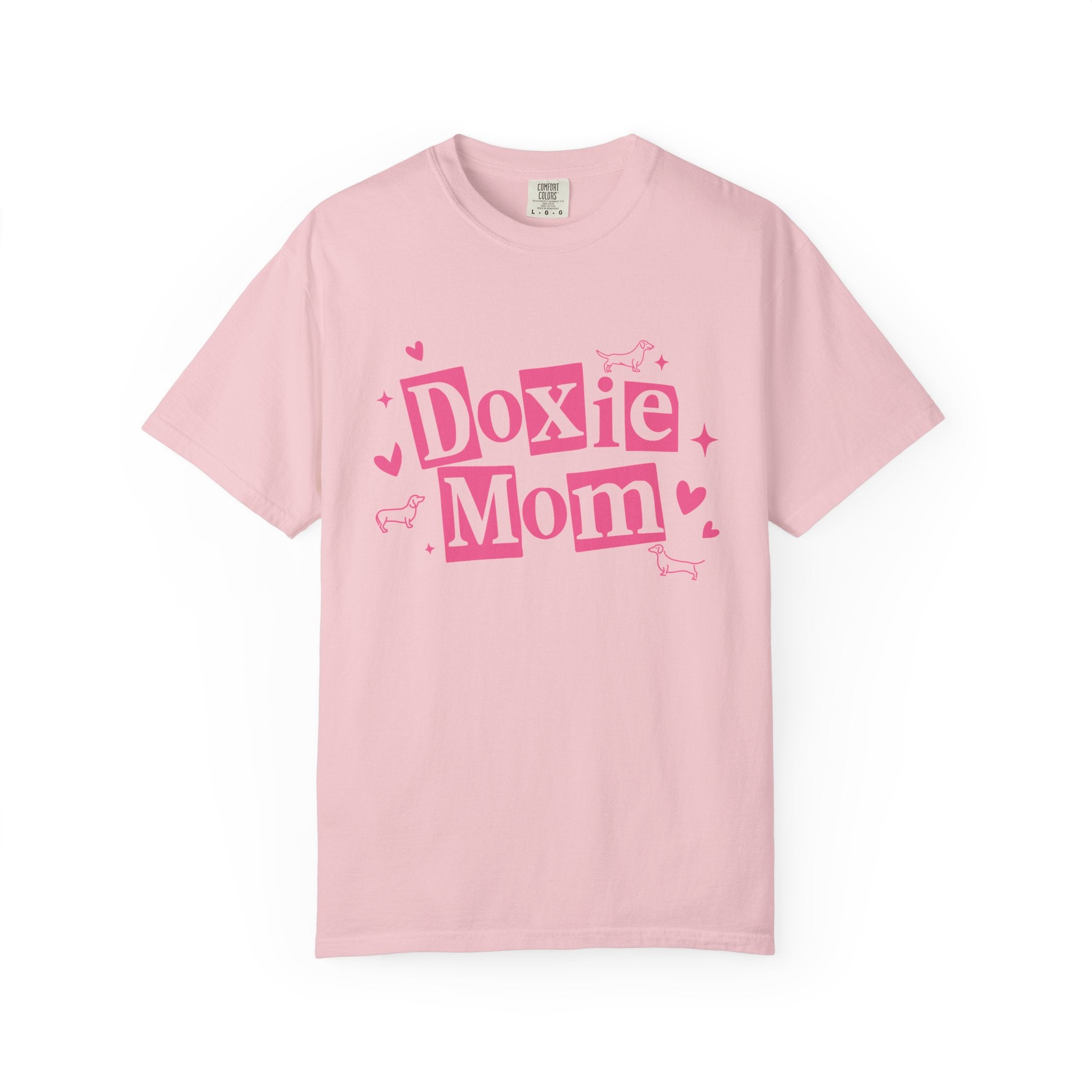 Doxie Mom T-Shirt — Cute Pink Dachshund Dog Mom Tee