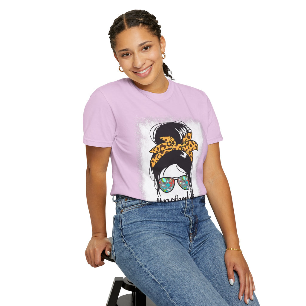 Para Life Graphic Tee — #paralife Sunglasses Messy Bun Shirt for Moms