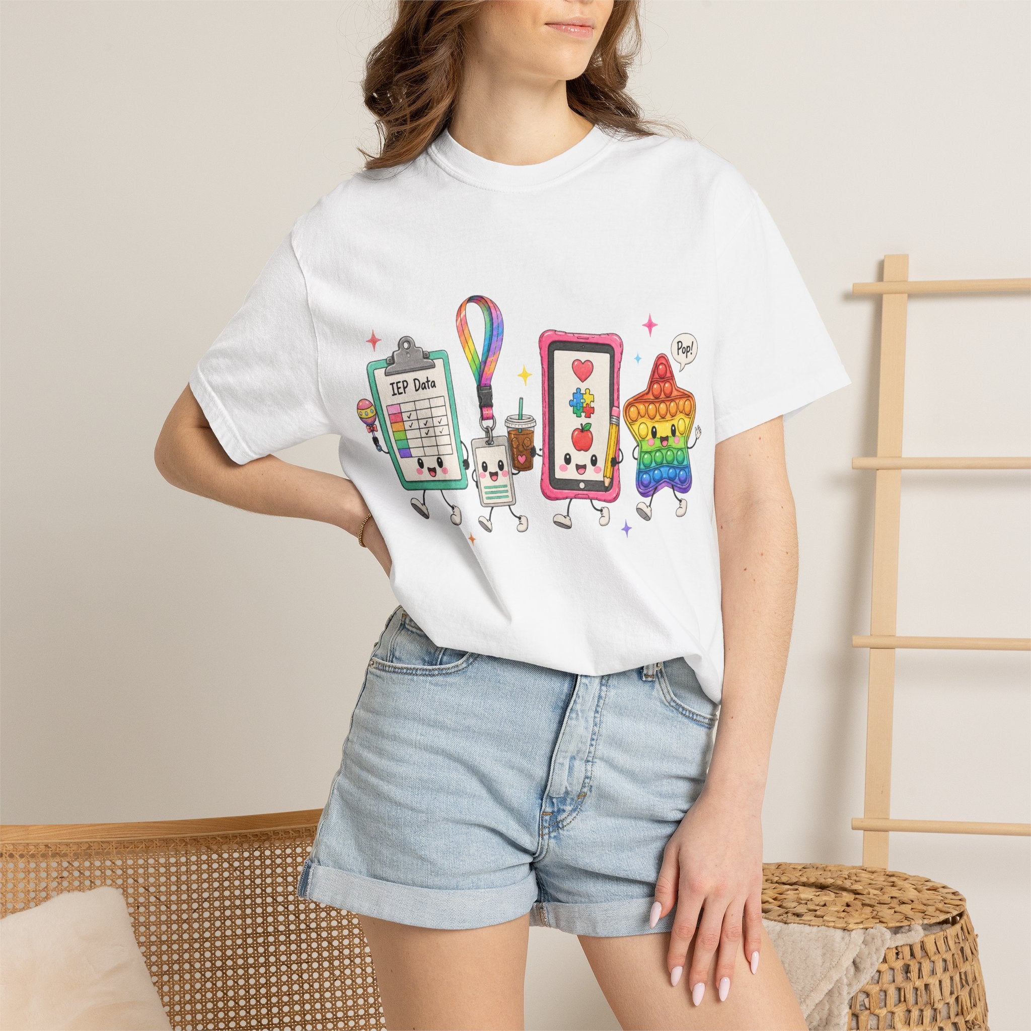 Teacher Tech Friends Graphic T-Shirt — IEP data