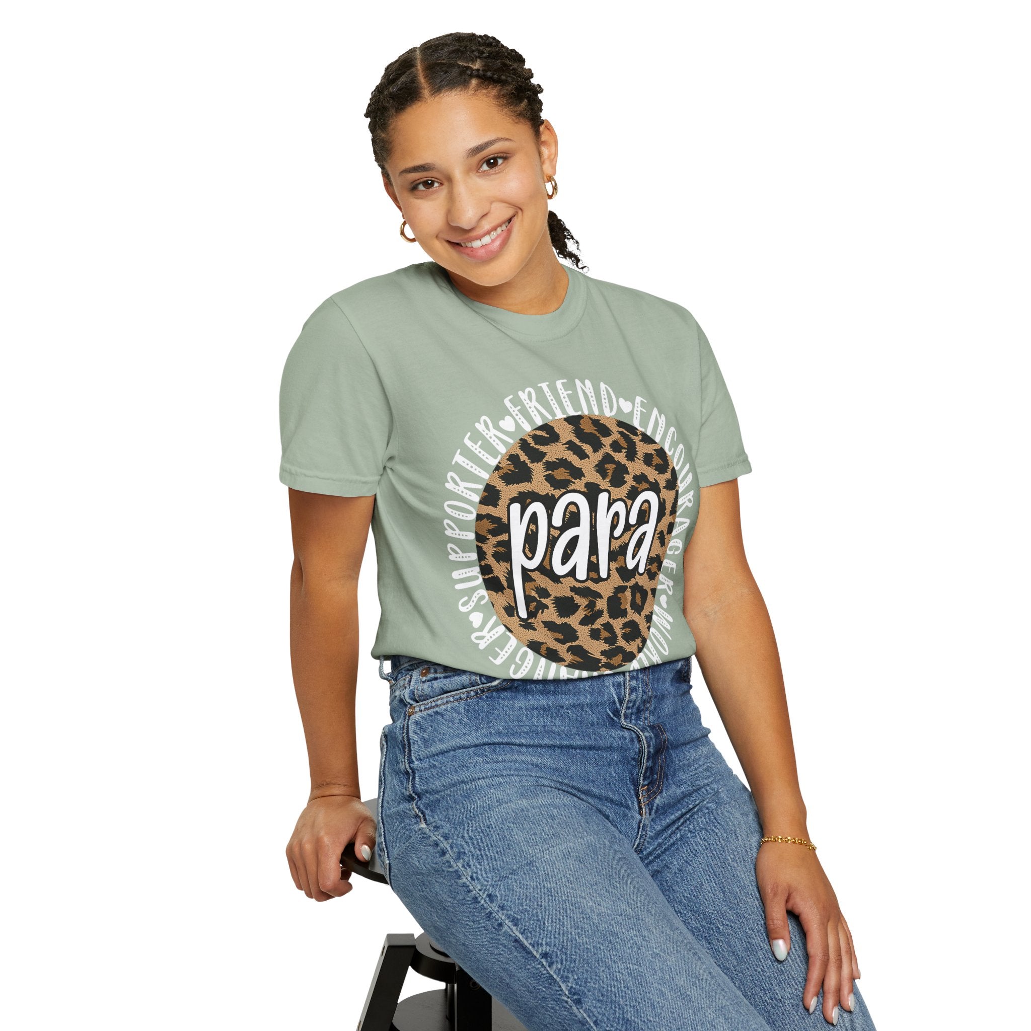Para Leopard Circle T-Shirt — Supporter, Friend & Encourager Tee