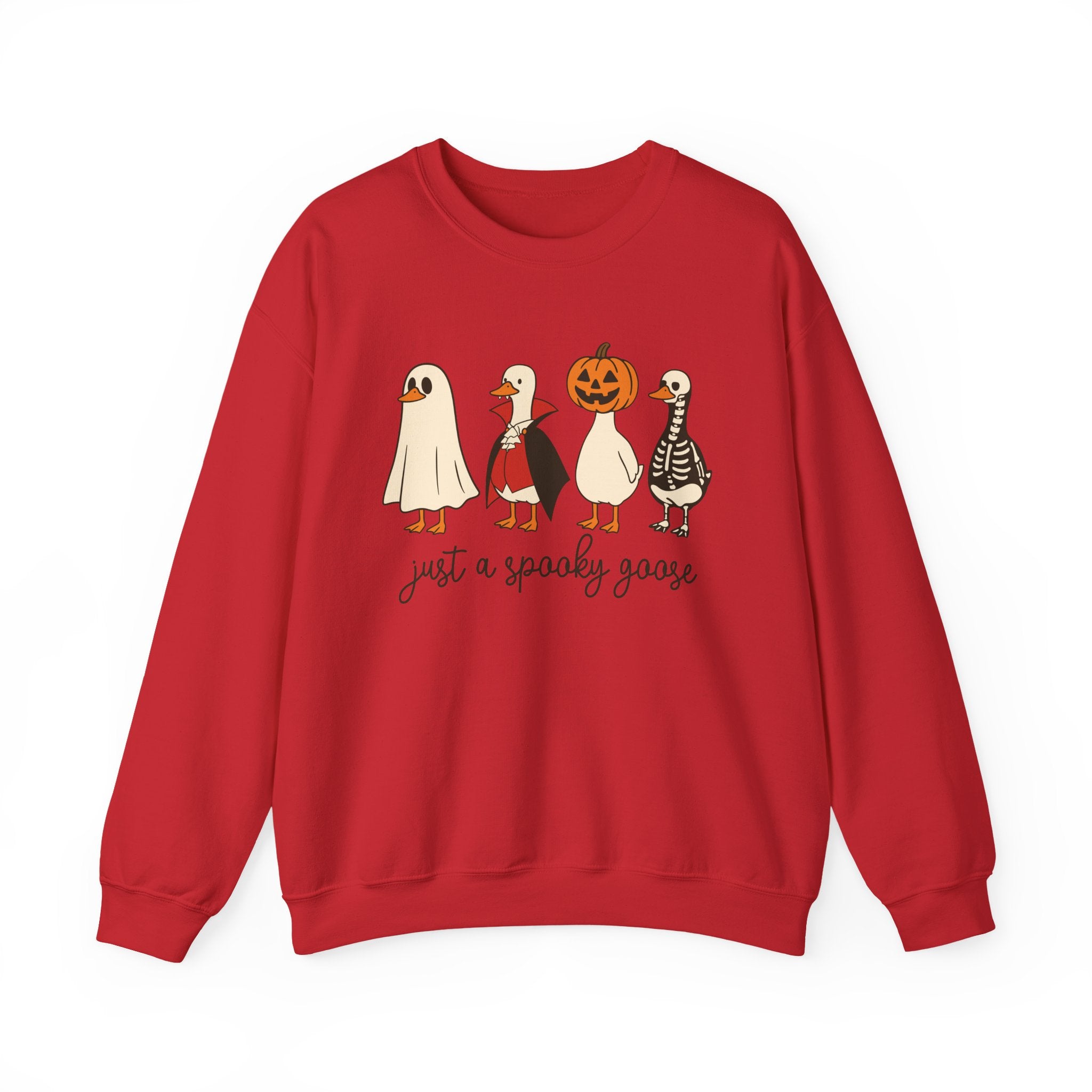 Just a Spooky Goose Sweatshirt — Cute Halloween Goose Crewneck