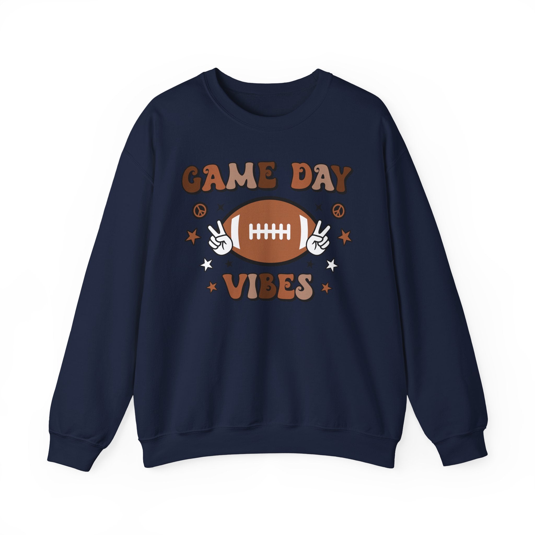 Game Day Vibes Sweatshirt — Retro Football Crewneck