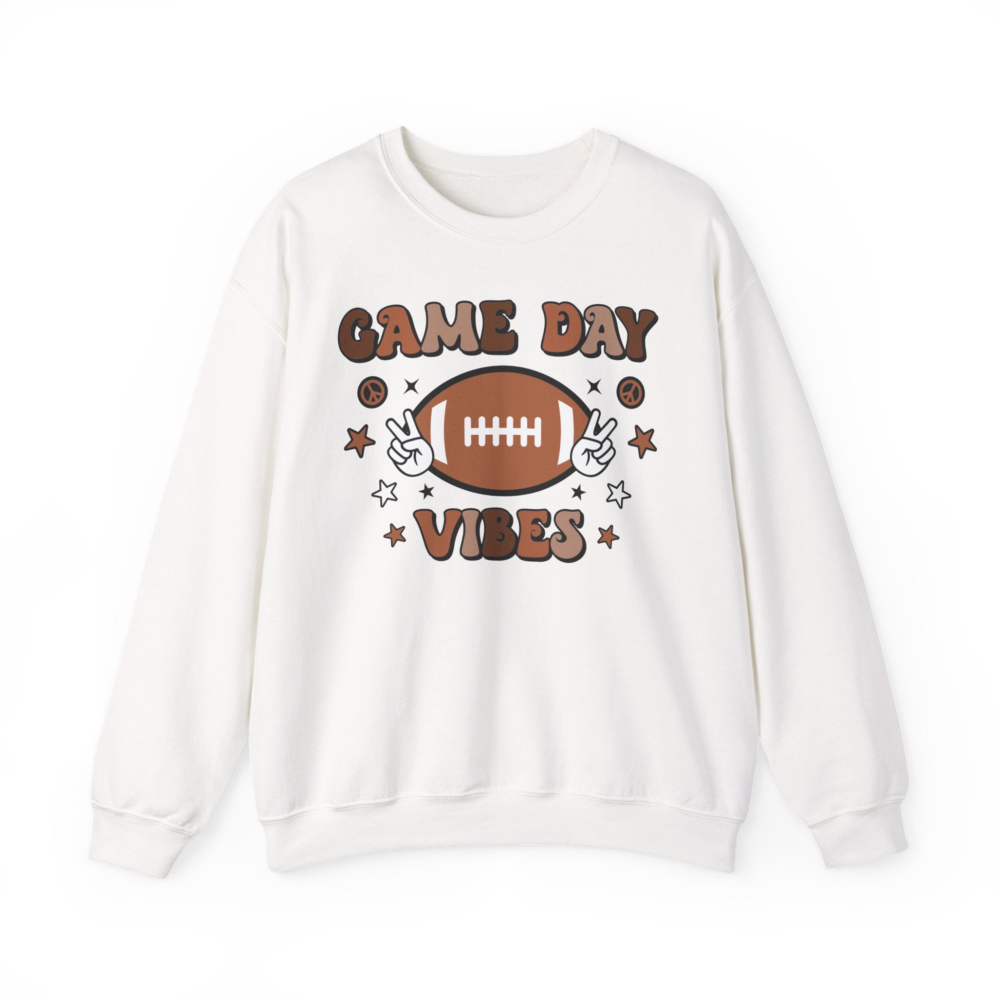 Game Day Vibes Sweatshirt — Retro Football Crewneck