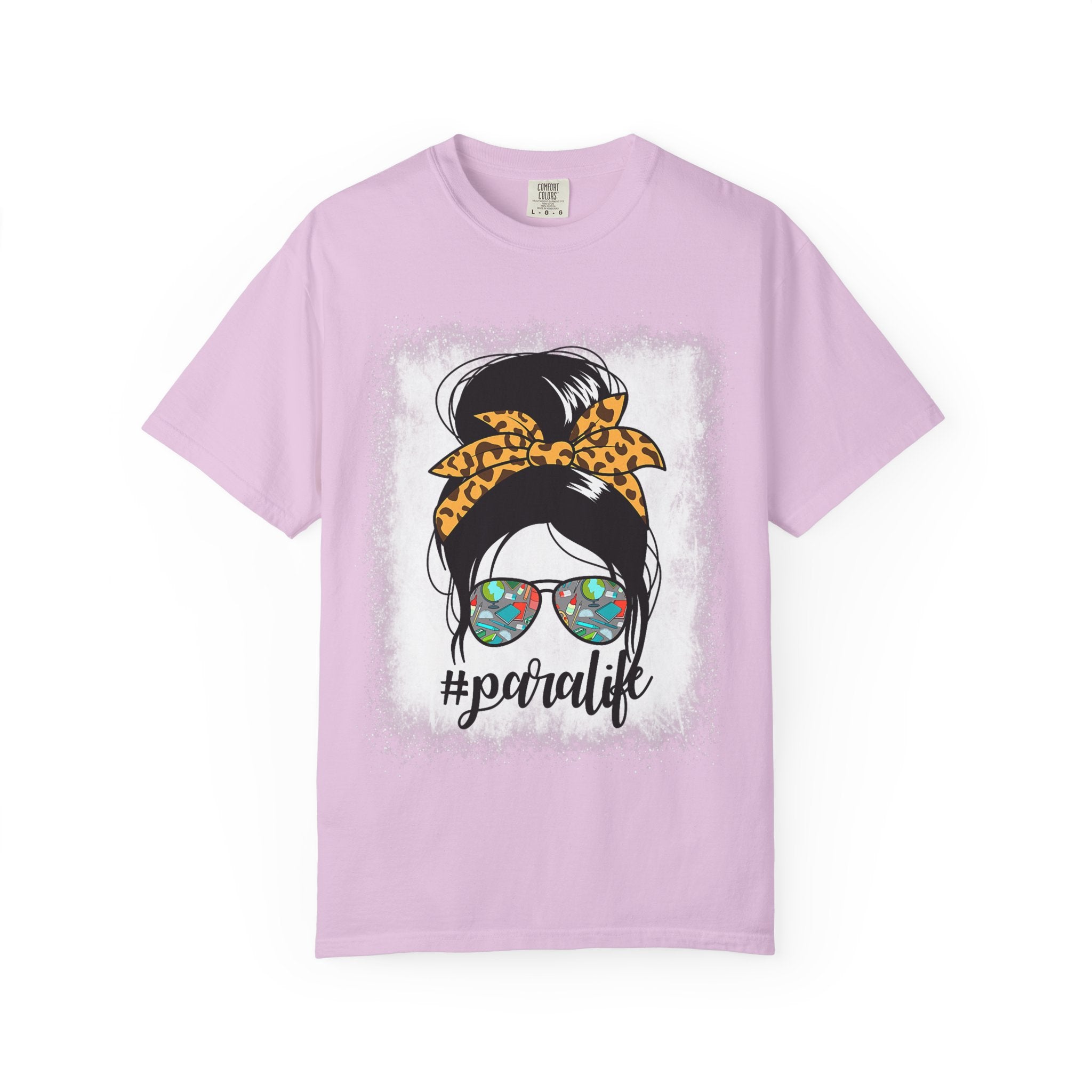 Para Life Graphic Tee — #paralife Sunglasses Messy Bun Shirt for Moms