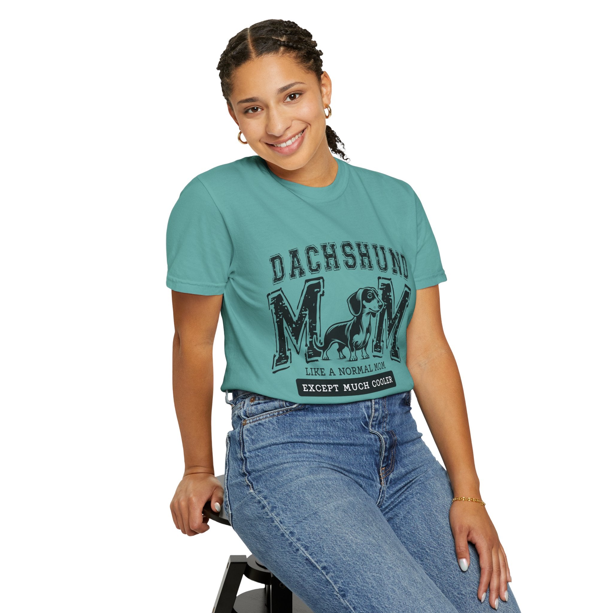 Dachshund Mom T-Shirt — "Like a Normal Mom Except Much Cooler" Dog Lover Tee