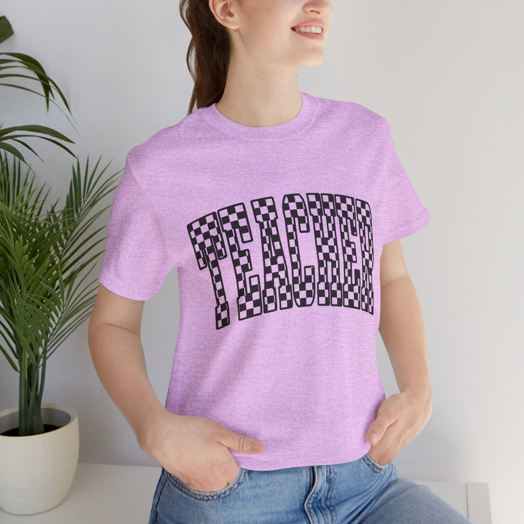 Teacher Checkerboard Graphic Tee