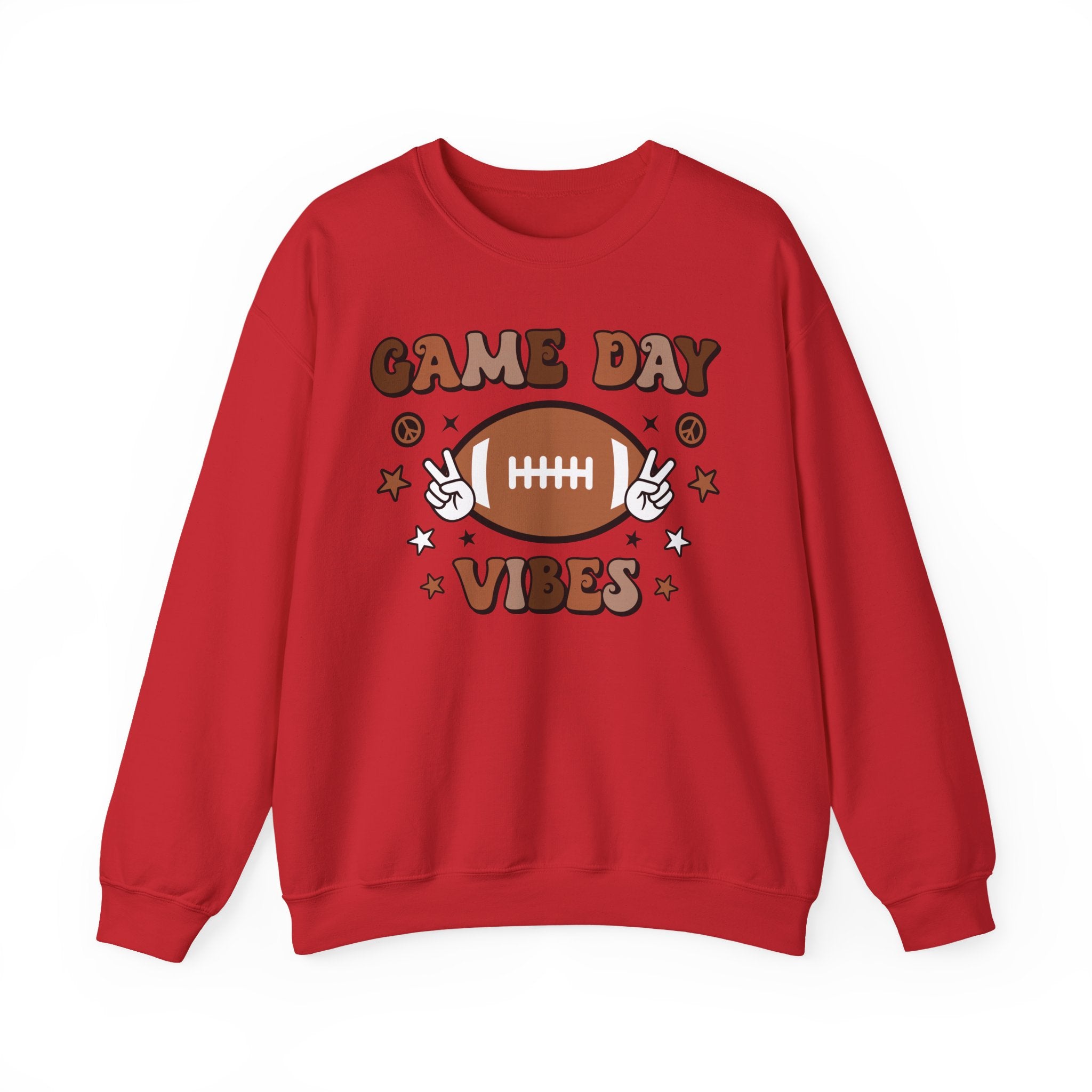 Game Day Vibes Sweatshirt — Retro Football Crewneck
