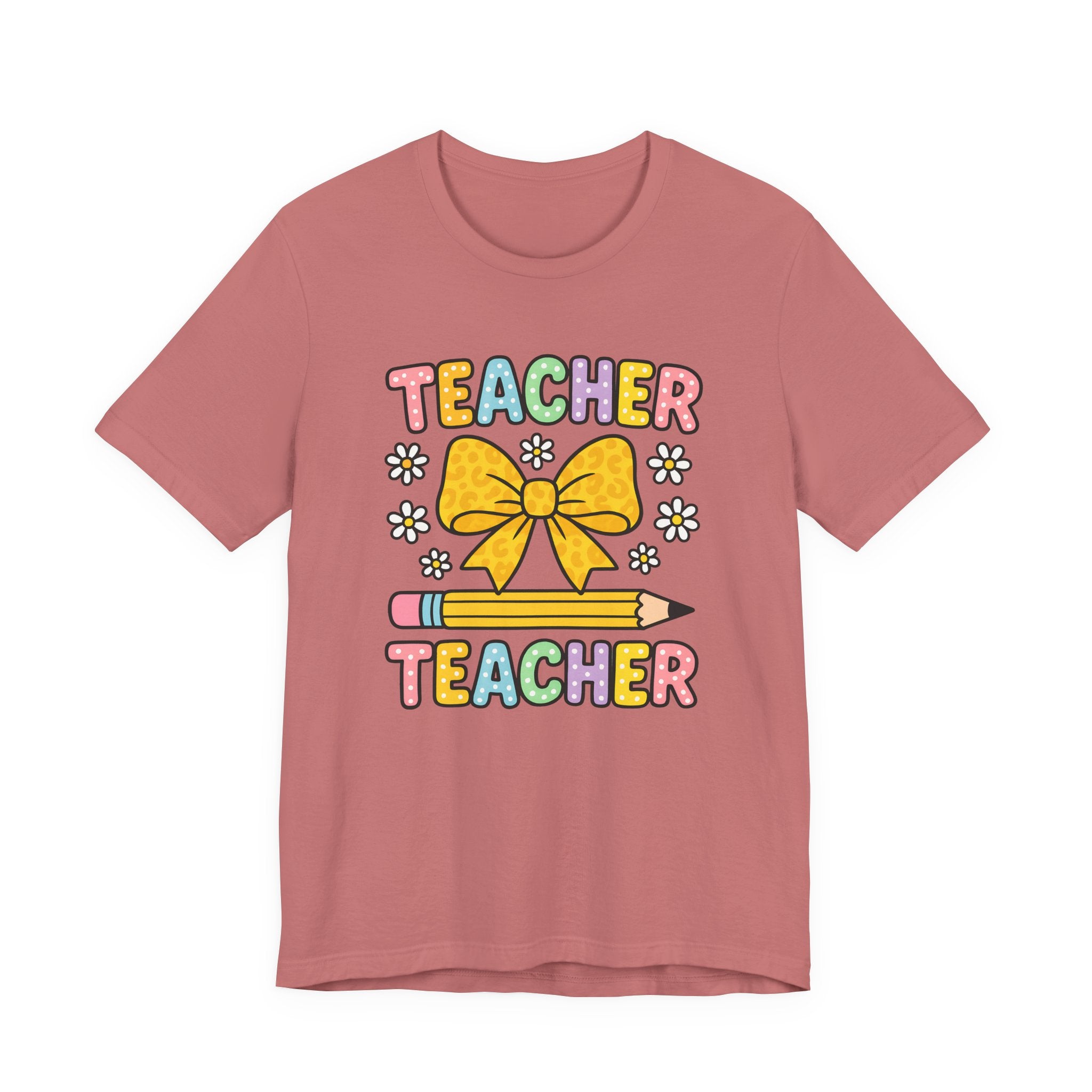 Teacher Bow Pencil T-Shirt