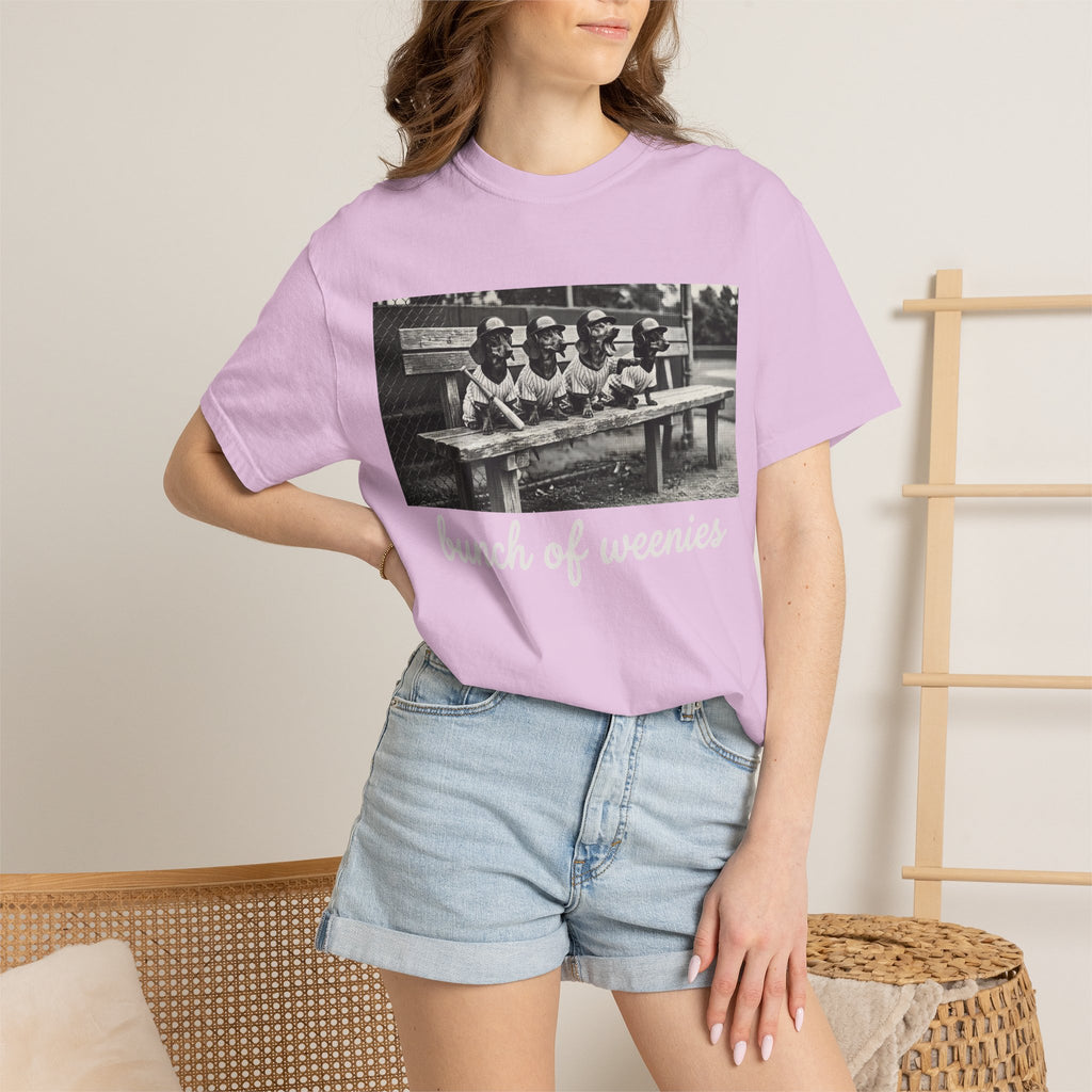 Vintage Bunch of Weenies White Text Photo T-Shirt