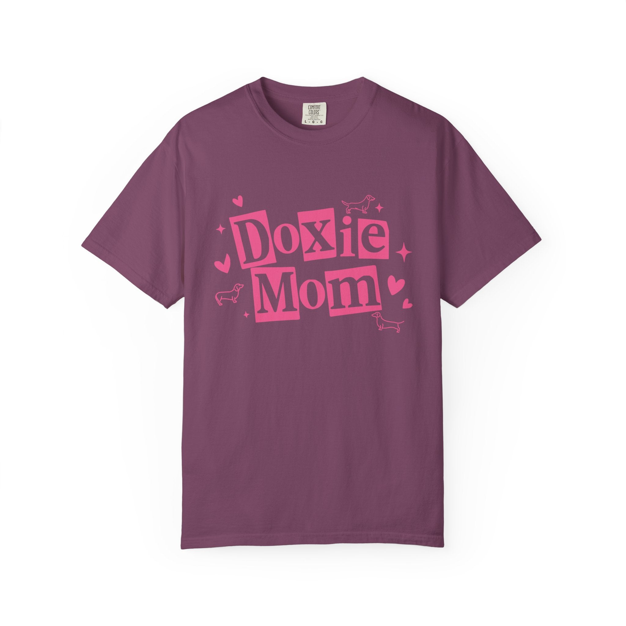 Doxie Mom T-Shirt — Cute Pink Dachshund Dog Mom Tee