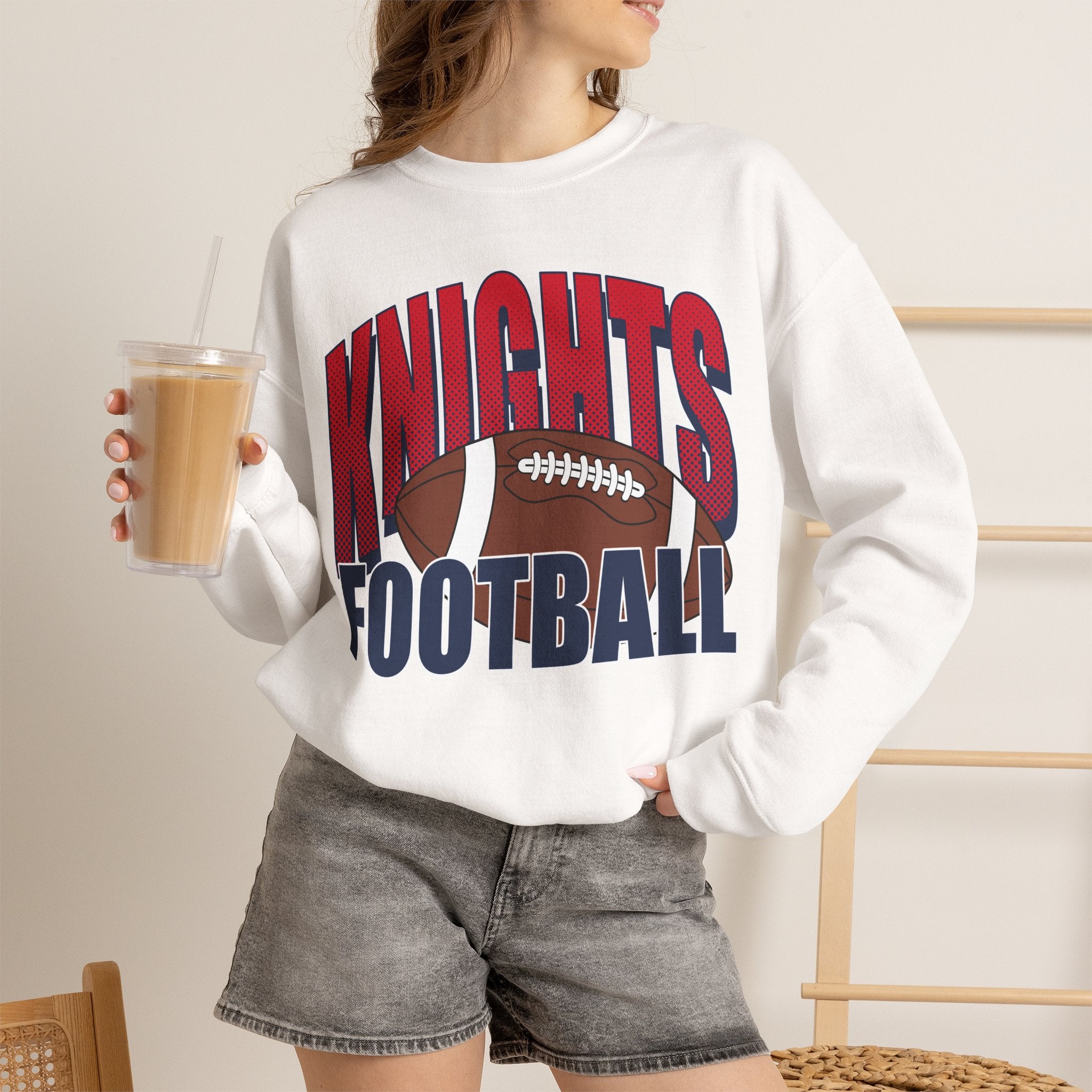 Knights Football Sweatshirt — Team-Fan Crewneck for Game Day