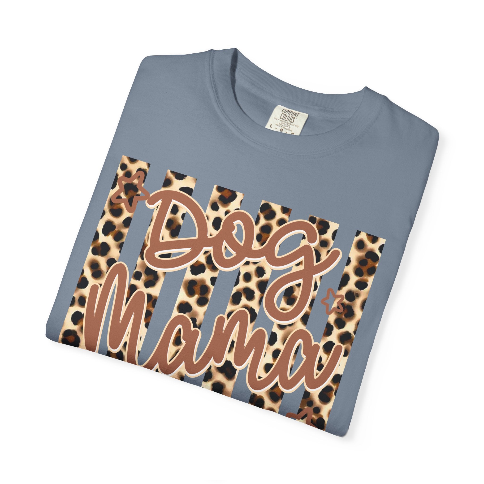 Dog Mama Leopard Flag T-Shirt