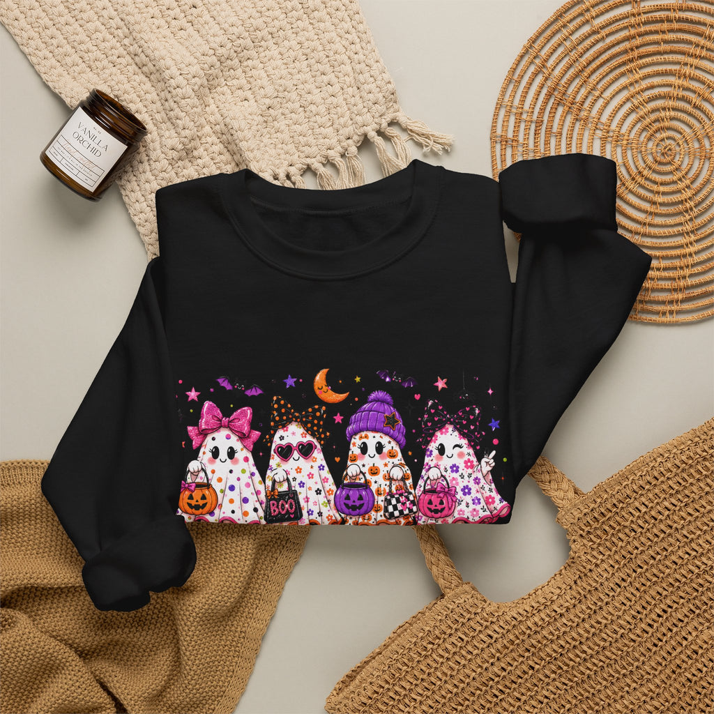 Halloween Gnomes Crewneck Sweatshirt — Cute Trick-or-Treat Gnome Halloween Sweater