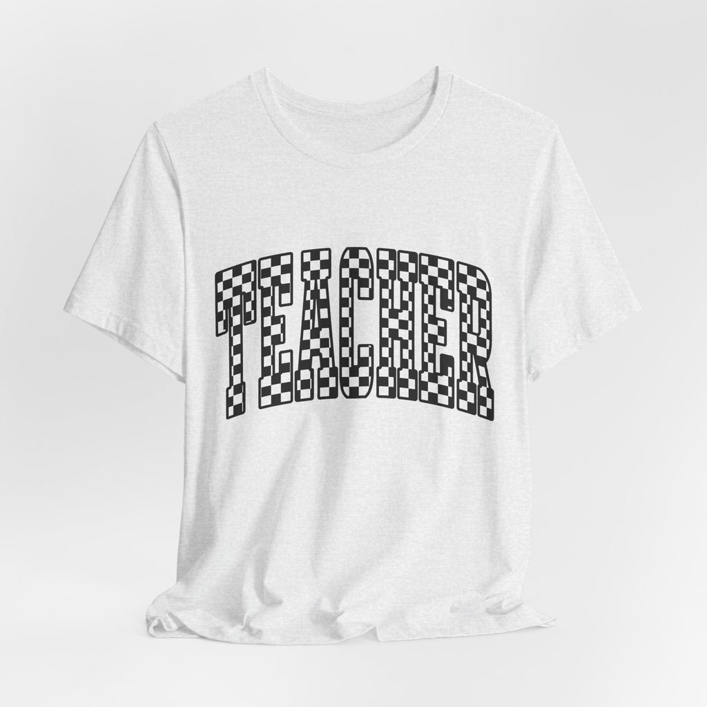 Teacher Checkerboard Graphic Tee