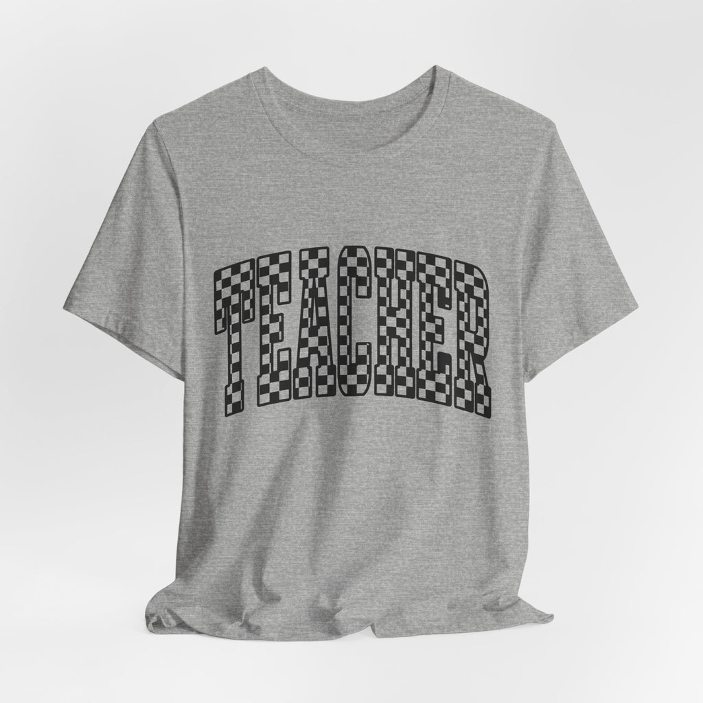 Teacher Checkerboard Graphic Tee