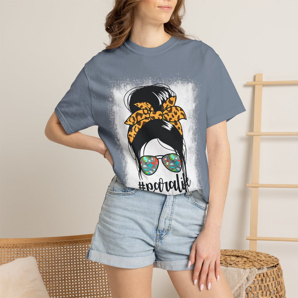 Para Life Graphic Tee — #paralife Sunglasses Messy Bun Shirt for Moms