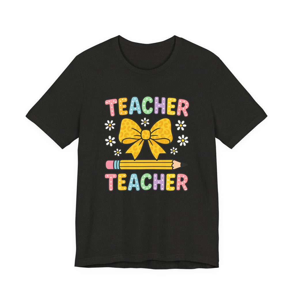 Teacher Bow Pencil T-Shirt