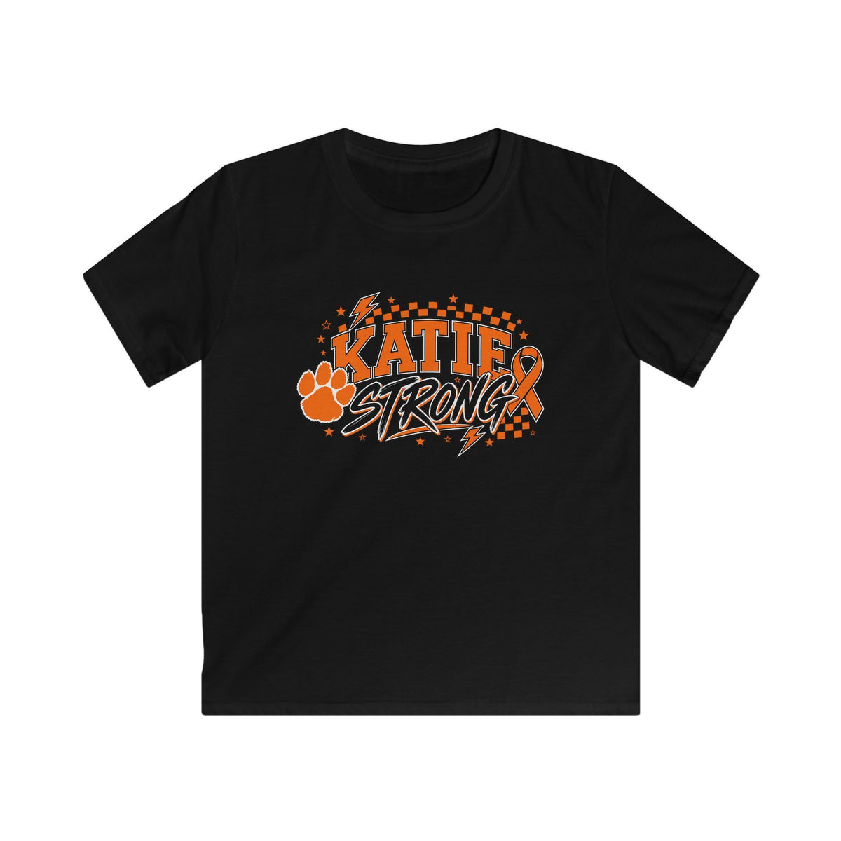 Kids "Katie Strong" Paw Print Support Tee