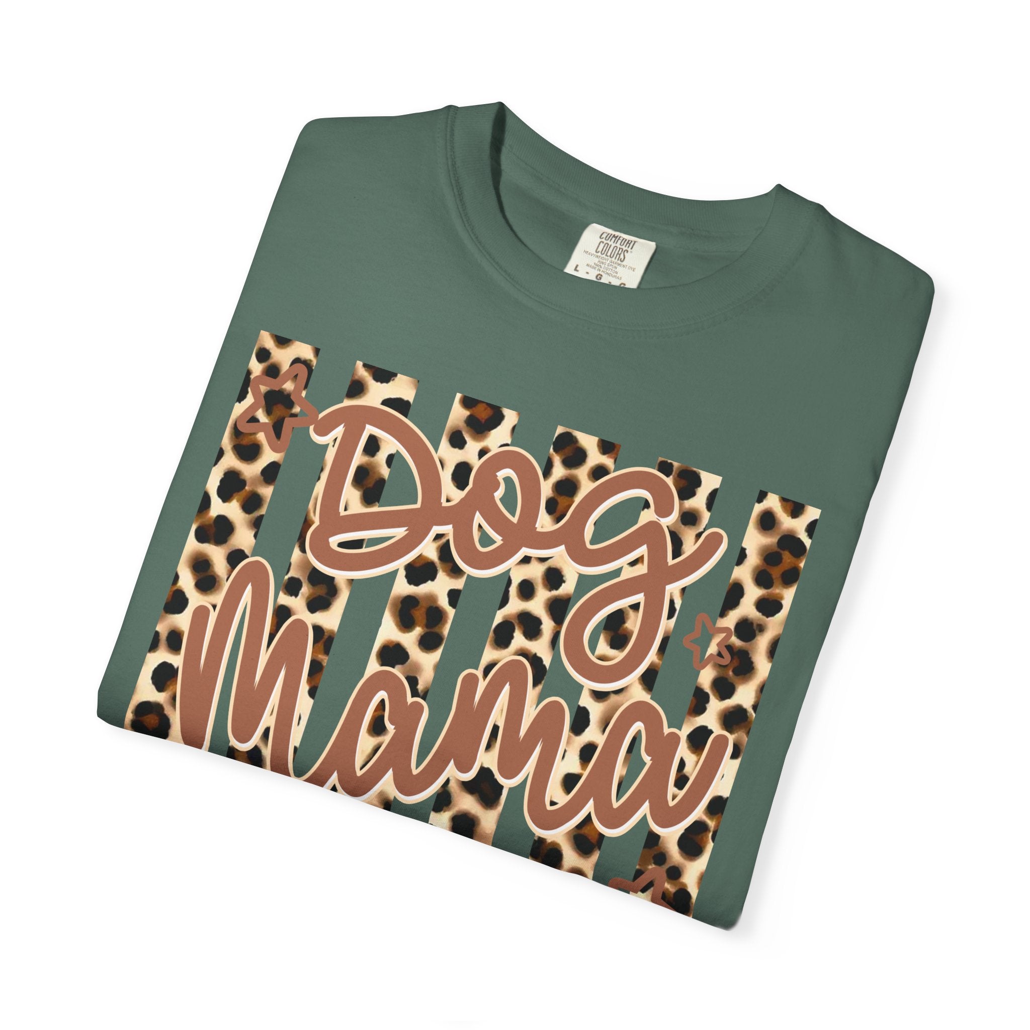 Dog Mama Leopard Flag T-Shirt